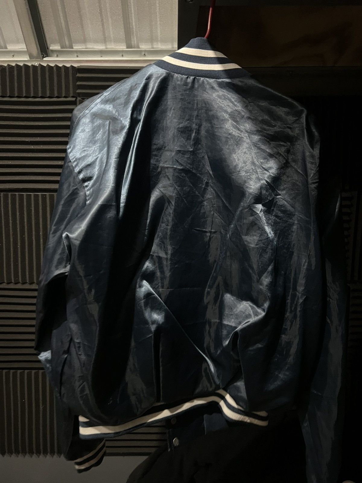 Other Satin Blue Bomber Jacket Size US M / EU 48-50 / 2 - 2 Thumbnail
