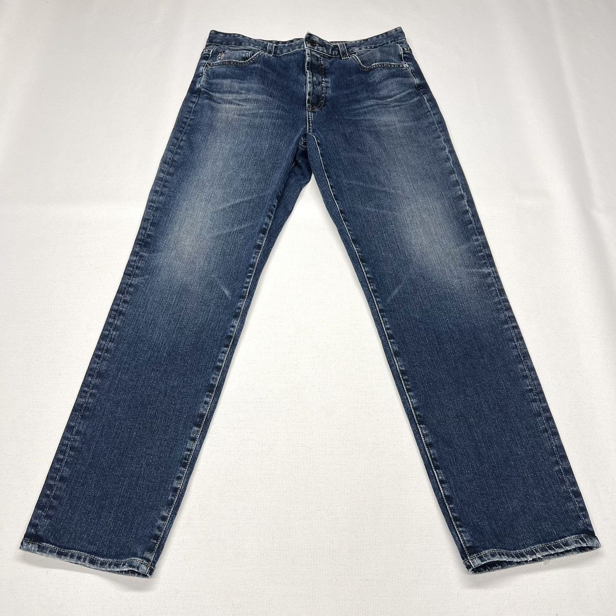 AG Adriano Goldschmied AG Jeans Blue Alexxis Slim High Rise Vintage Denim Faded Size 32" / US 10 / IT 46 - 1 Thumbnail
