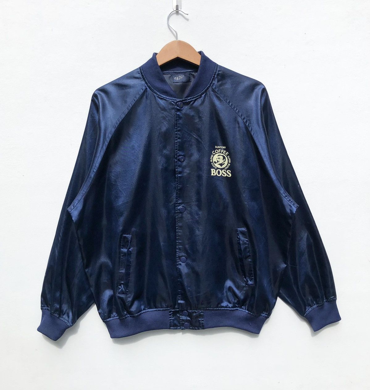 Vintage Vintage Suntory Coffee Boss Varsity Jacket Spellout Back Hit Size US L / EU 52-54 / 3 - 2 Thumbnail