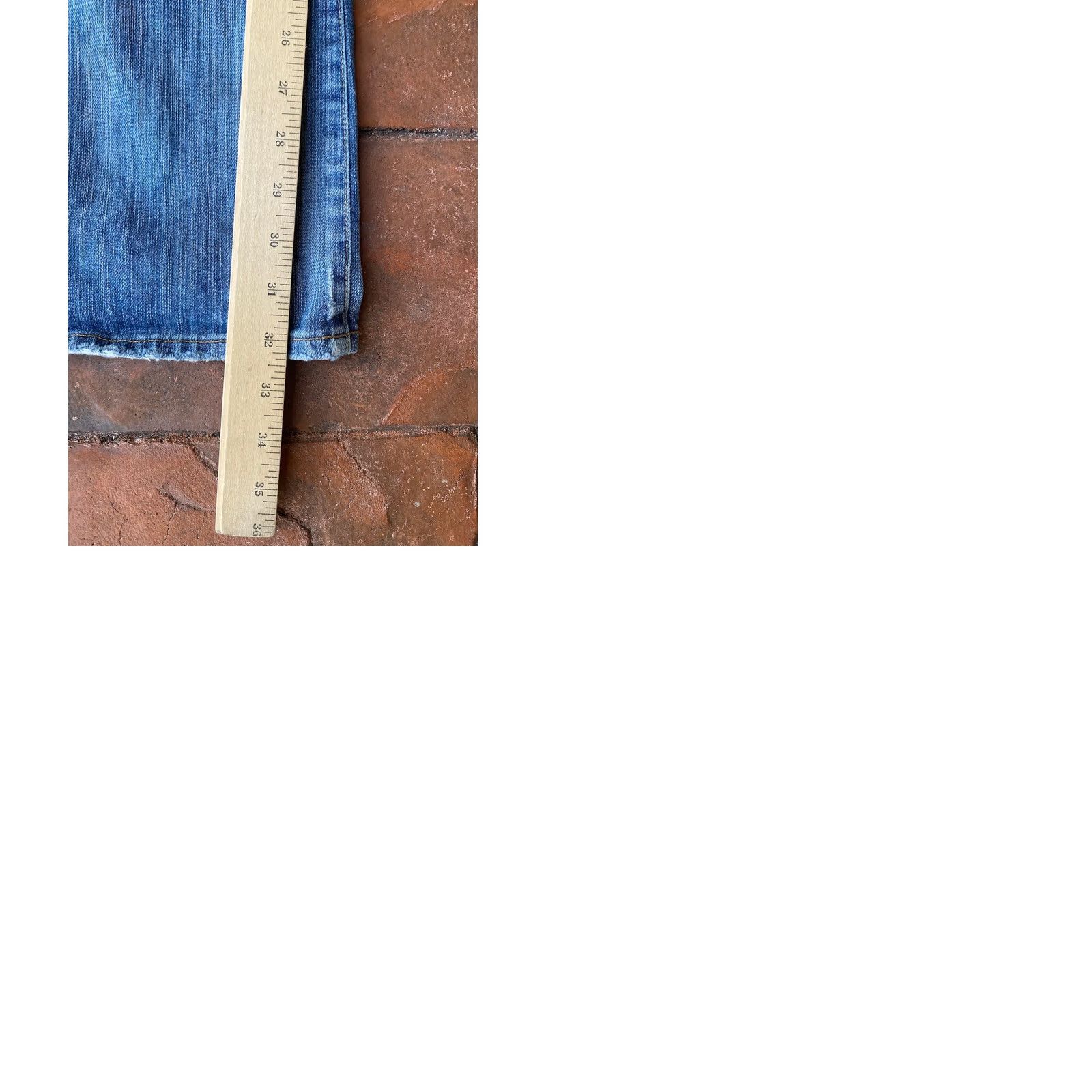 Vintage VINTAGE AG Adriano Goldschmied The Legend Flared Jeans 28R Denim Distressed 5-Pocket Women's Blue Slim Fit Distressed Pockets 33in Inseam Jeans Women Size 28" / US 6 / IT 42 - 10 Thumbnail