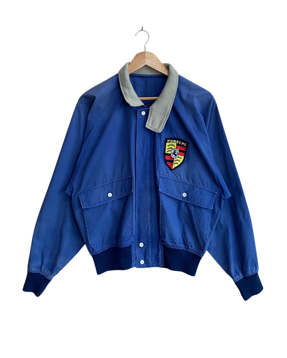 Porsche Design Vintage Racing Brand Porsche Bomber Jacket 1990s Size US M / EU 48-50 / 2 - 1 Thumbnail