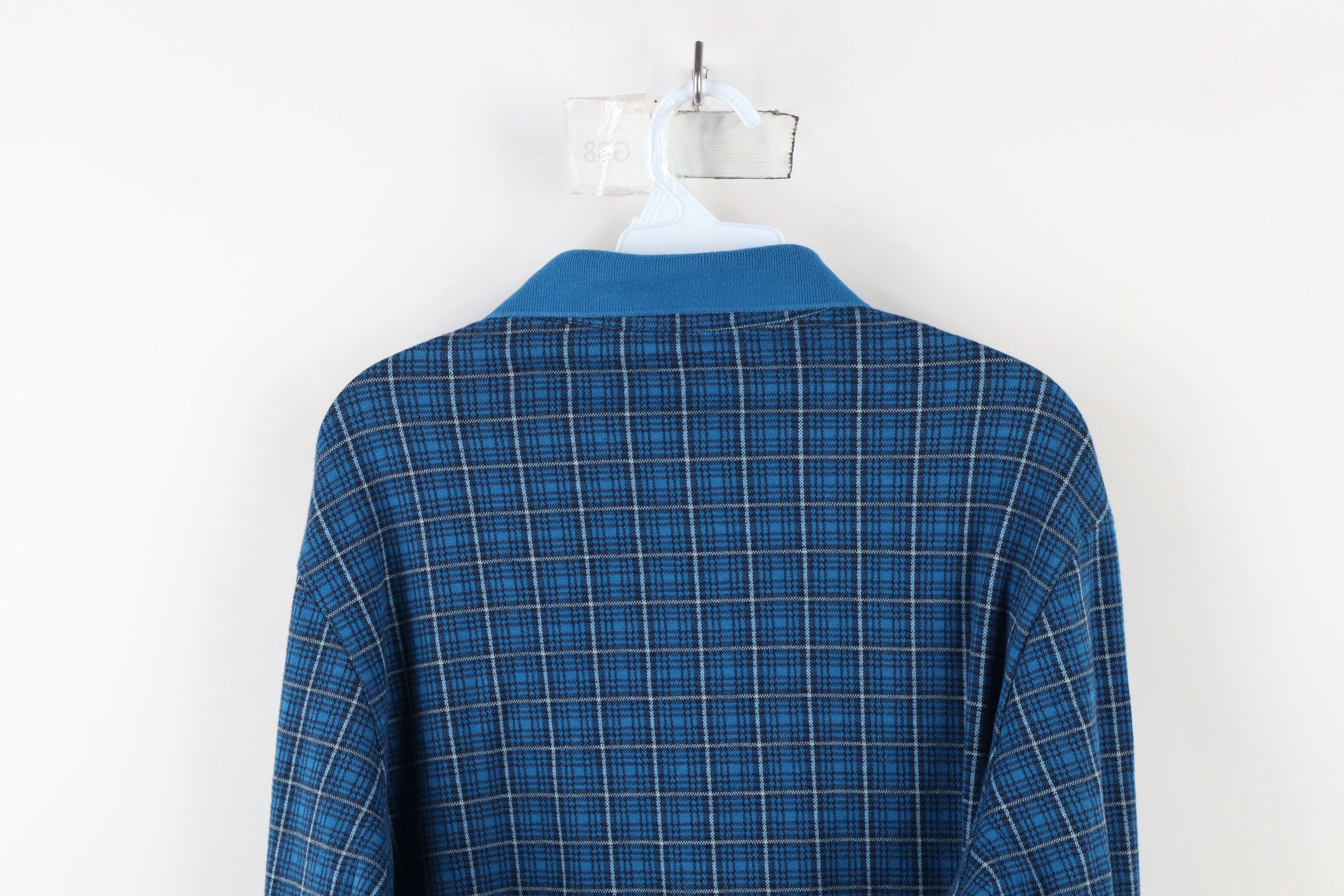 Lands' End × Vintage Vintage Y2K Lands End Long Sleeve Rugby Polo Shirt Plaid Size US L / EU 52-54 / 3 - 8 Thumbnail