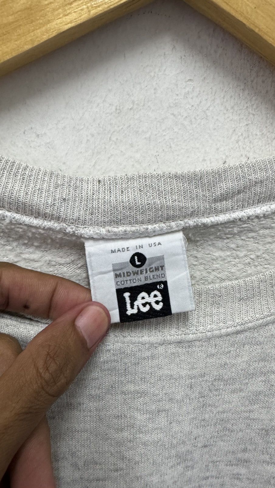 Lee Vintage 90s Lee Big Logo Sweatshirt Size US L / EU 52-54 / 3 - 3 Thumbnail
