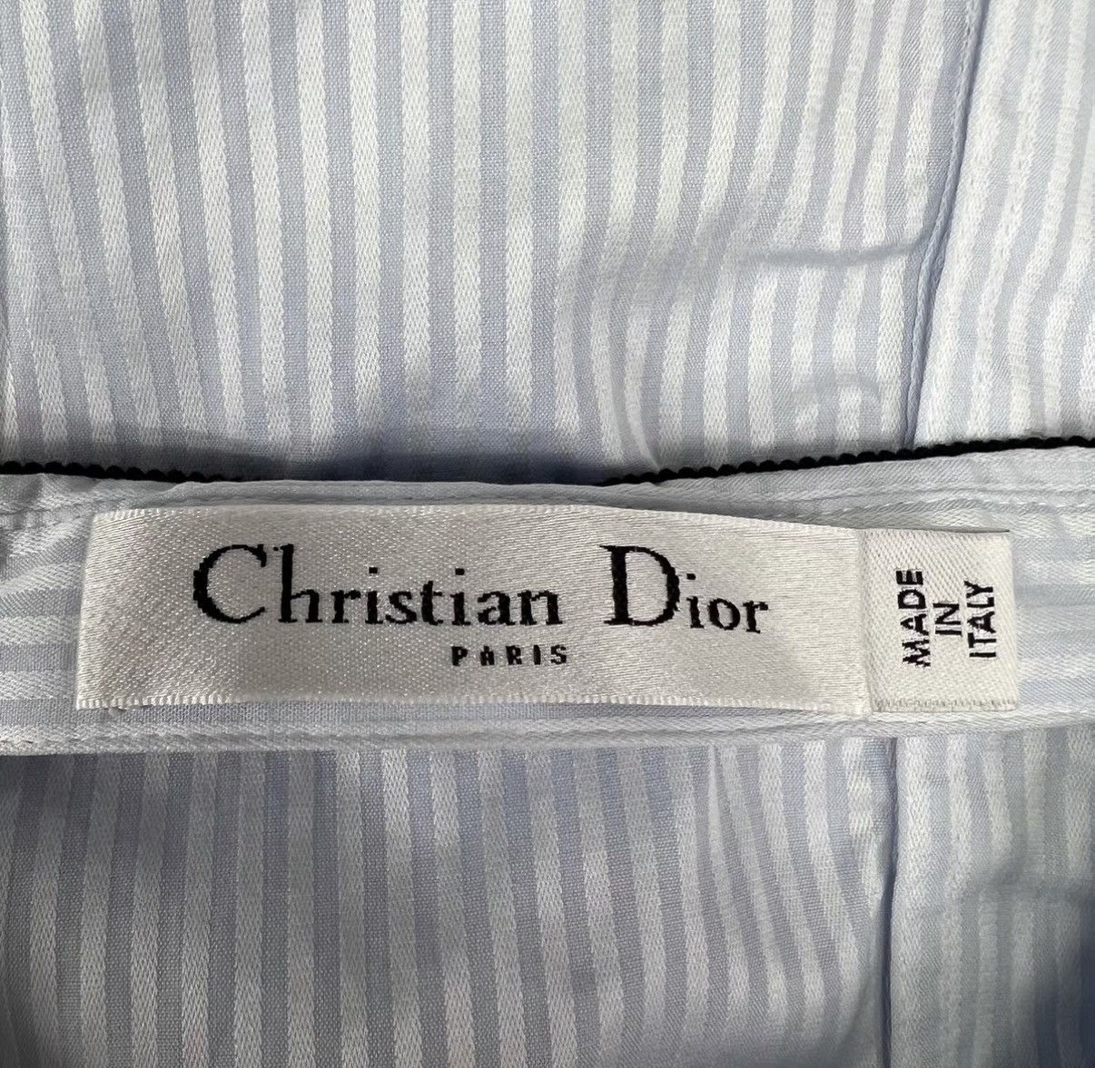 Dior Dior Blue Asymmetric Striped Polo Dress K12 Size XS / US 0-2 / IT 36-38 - 5 Thumbnail