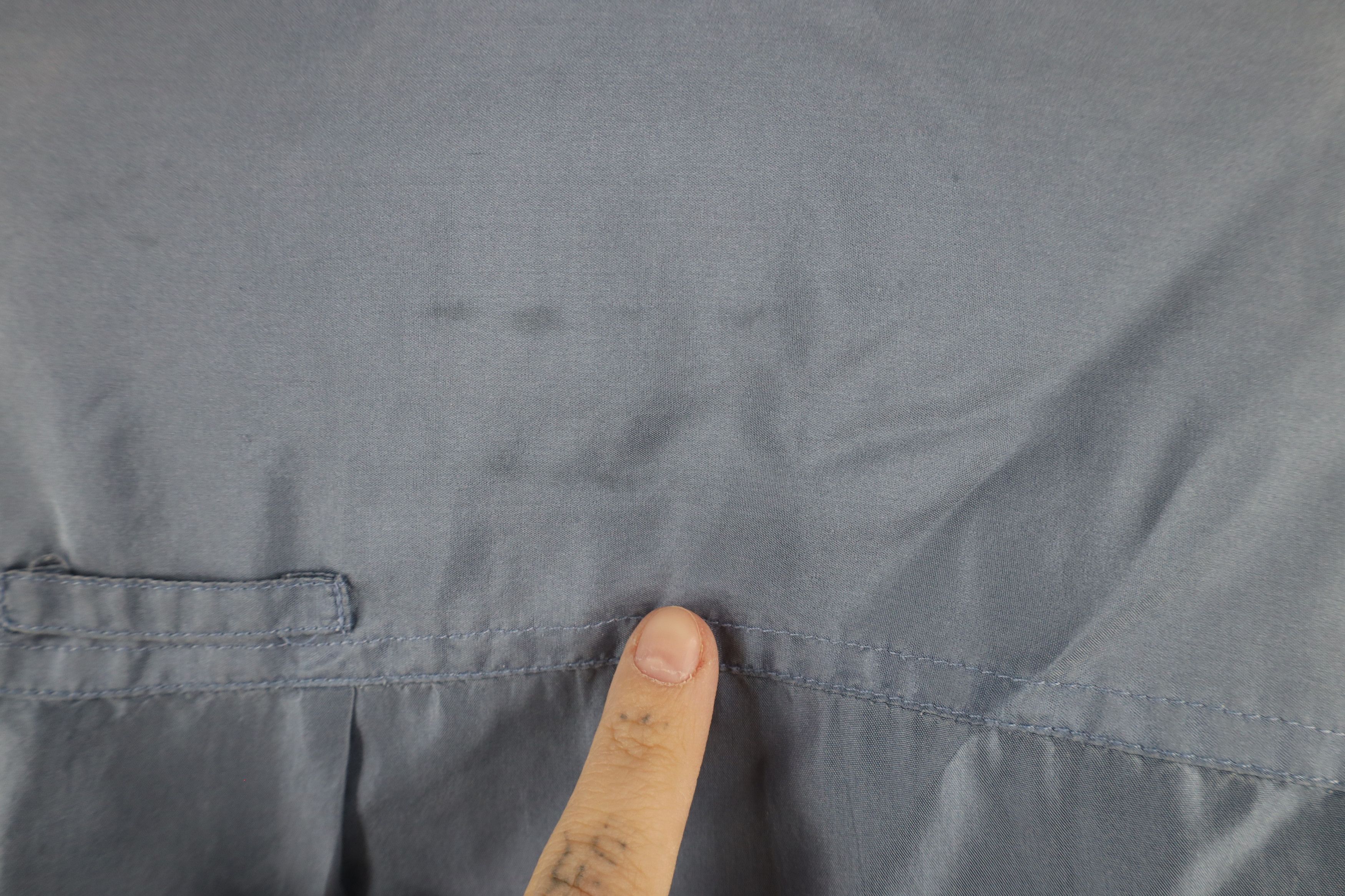Vintage Vintage 90s Streetwear Silk Collared Button Shirt Blue Size US M / EU 48-50 / 2 - 11 Thumbnail