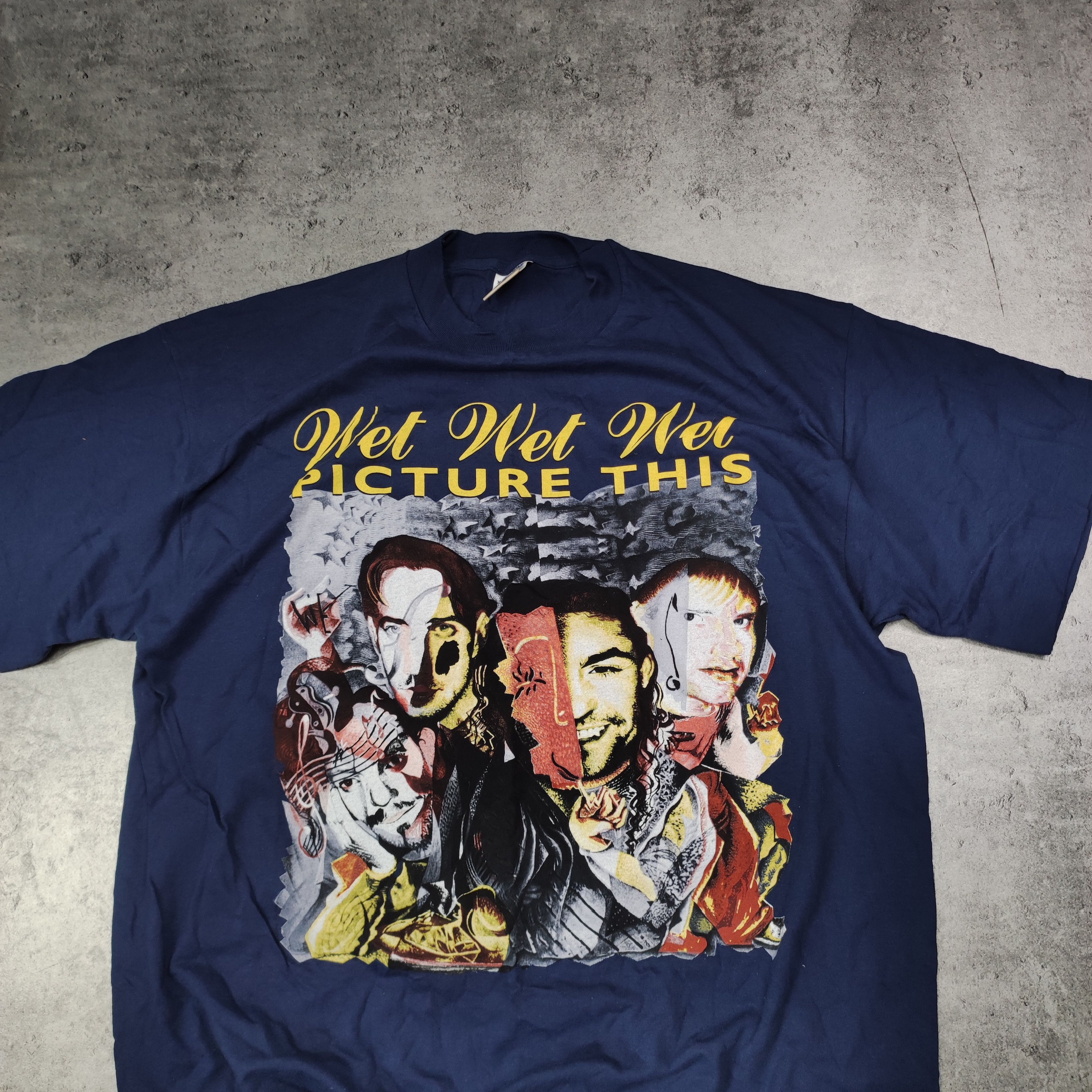Band Tees × Vintage Vintage OG 1995 Wet Wet Wet Picture This Tour Promo Tee Size US XL / EU 56 / 4 - 4 Thumbnail