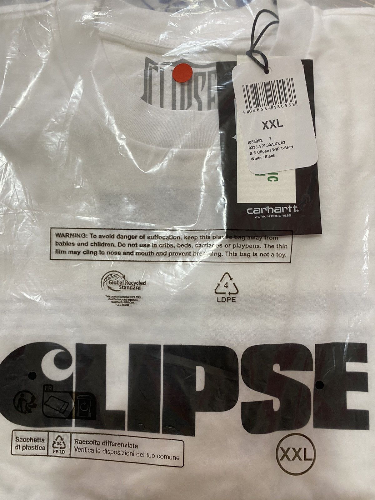 Carhartt Wip T-shirt Carhartt Wip x Clipse size /XXL bianca new Size US XXL / EU 58 / 5 - 12 Thumbnail