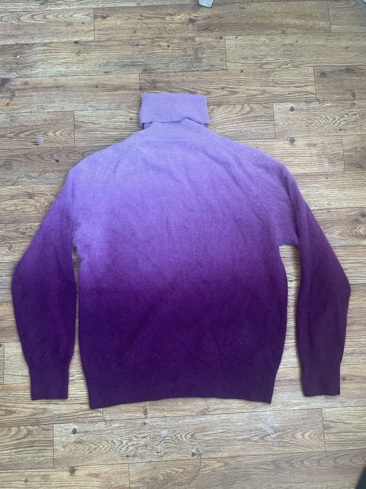 Vintage Vintage 70s gradient knit turtle neck Size US M / EU 48-50 / 2 - 2 Thumbnail