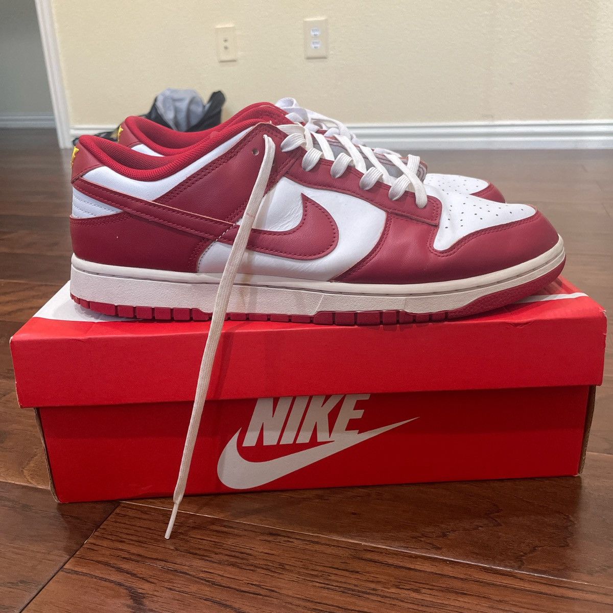 Nike Nike Dunk Low Gym Red DD1391-602 US 12 Men Size US 12 / EU 45 - 3 Thumbnail
