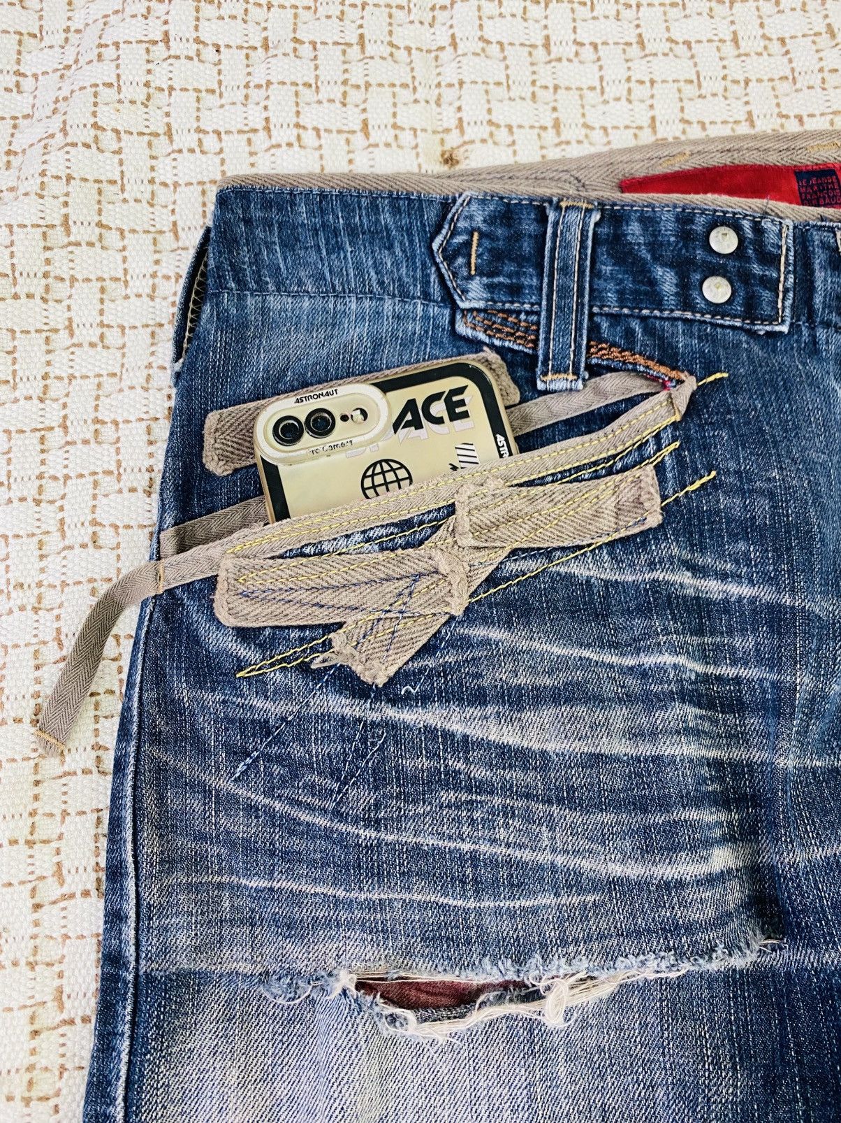 Marithe + Francois Girbaud Vintage Marithe Francois Girbaud Distressed Jeans Size US 34 / EU 50 - 8 Thumbnail