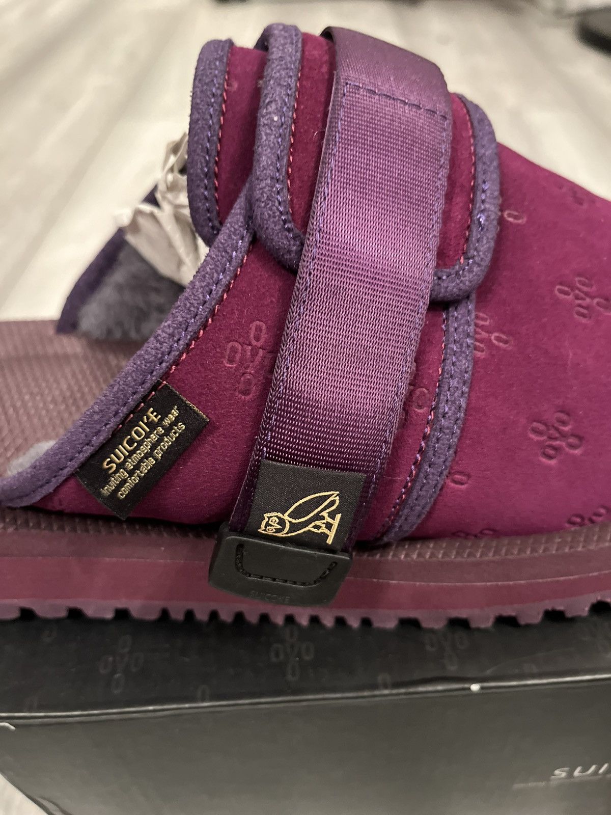 Suicoke Suicoke x OVO Zavo-MabOVO Purple Slippers - Size 9 UK Size US 10 / EU 43 - 3 Thumbnail