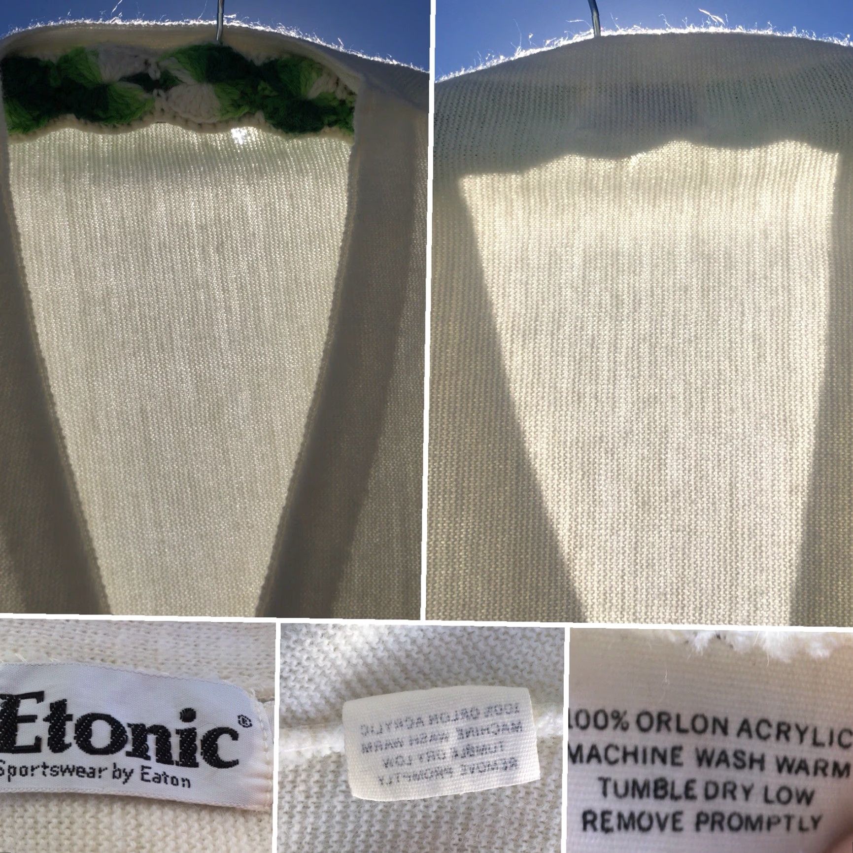 Vintage VINTAGE Elsie The Cow Cardigan Sweater Etonic Sportswear By Eaton Size L Ivory Acrylic Rockabilly Mens Size US L / EU 52-54 / 3 - 6 Thumbnail