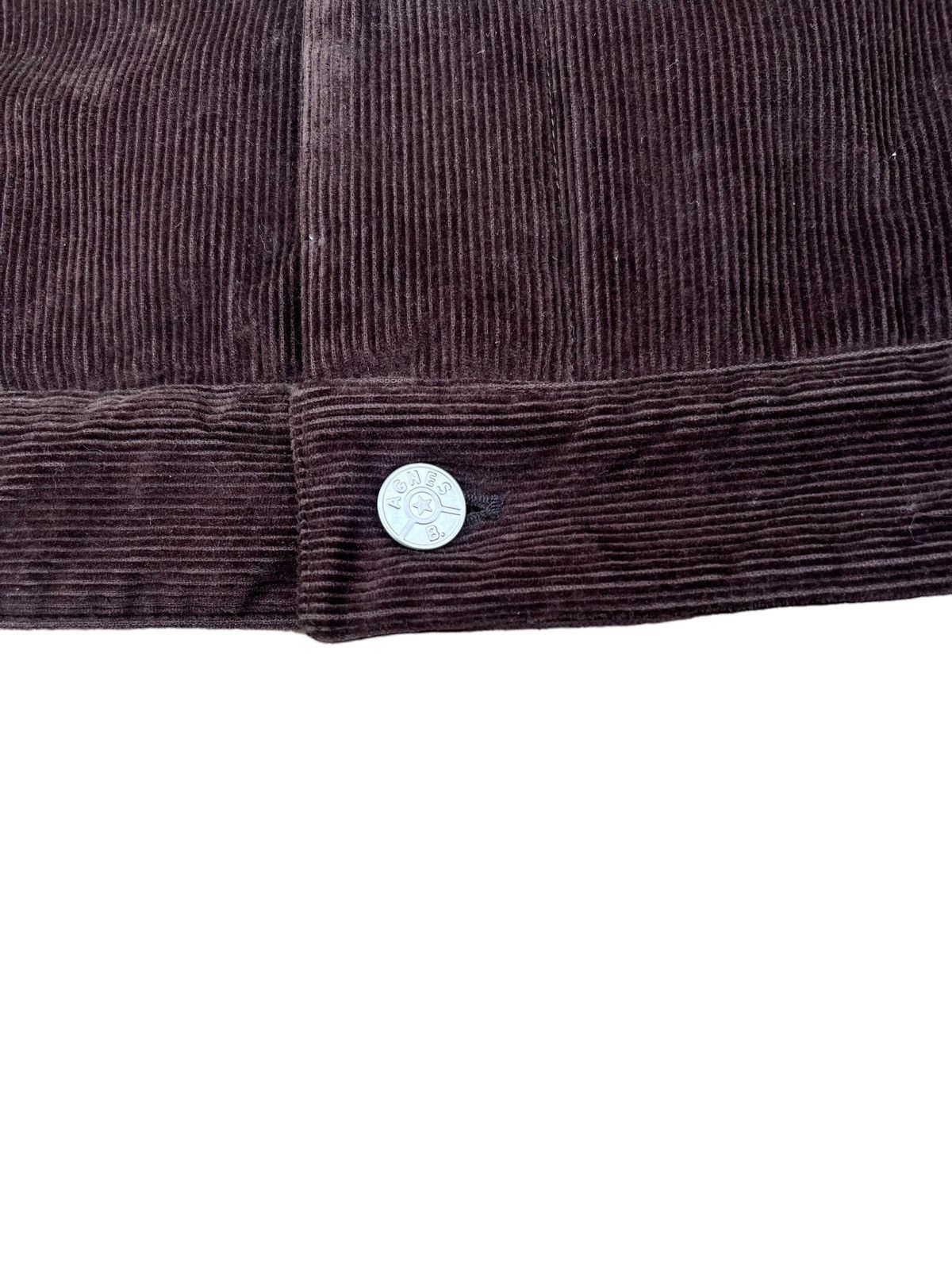 agnes b. Vintage 90s Agnes B. Homme Paris Lined Corduroy Jacket Size US M / EU 48-50 / 2 - 9 Thumbnail