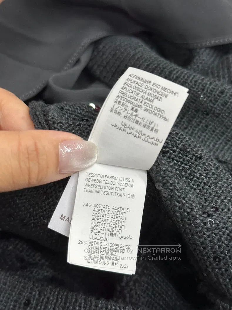 Brunello Cucinelli Brunello Cucinelli Gray Strapless Beaded Cross-Back Dress Size M / US 6-8 / IT 42-44 - 7 Thumbnail