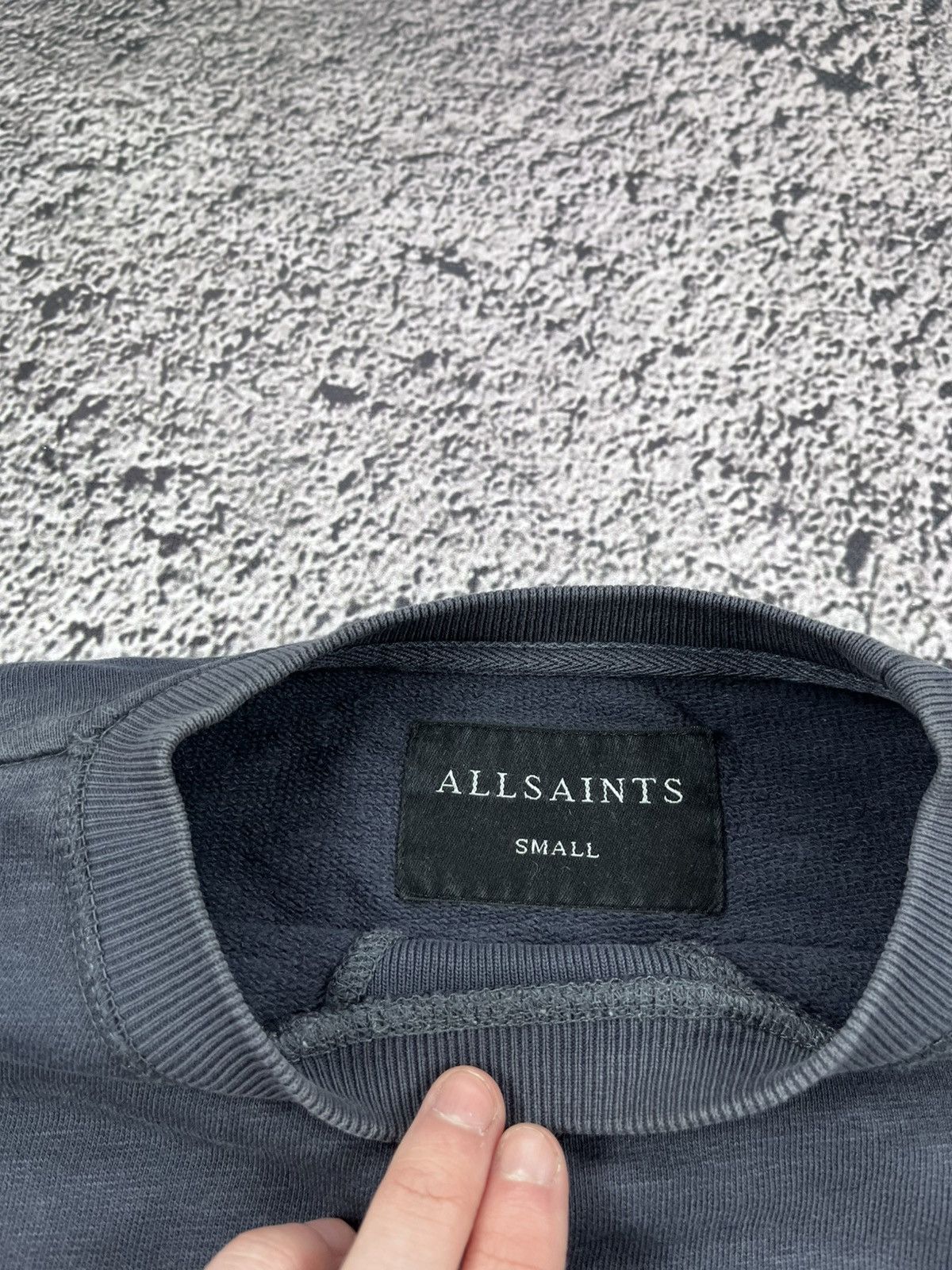 Allsaints Vintage Y2K Allsaints Faded Sweatshirt Logo streetwear S Size US S / EU 44-46 / 1 - 5 Thumbnail