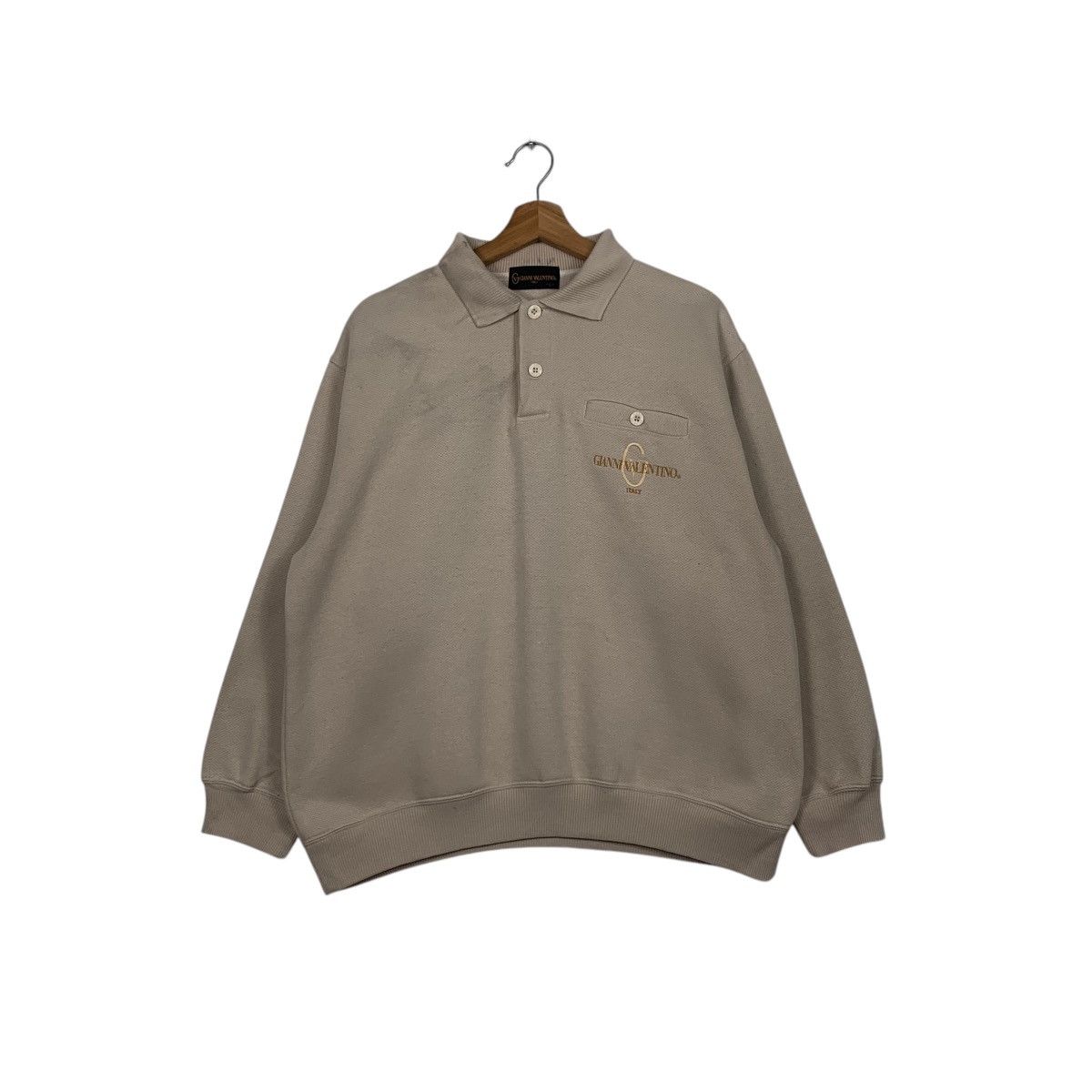 GIANNI VALENTINO Single Pocket Polo Sweatshirt #1685-C75