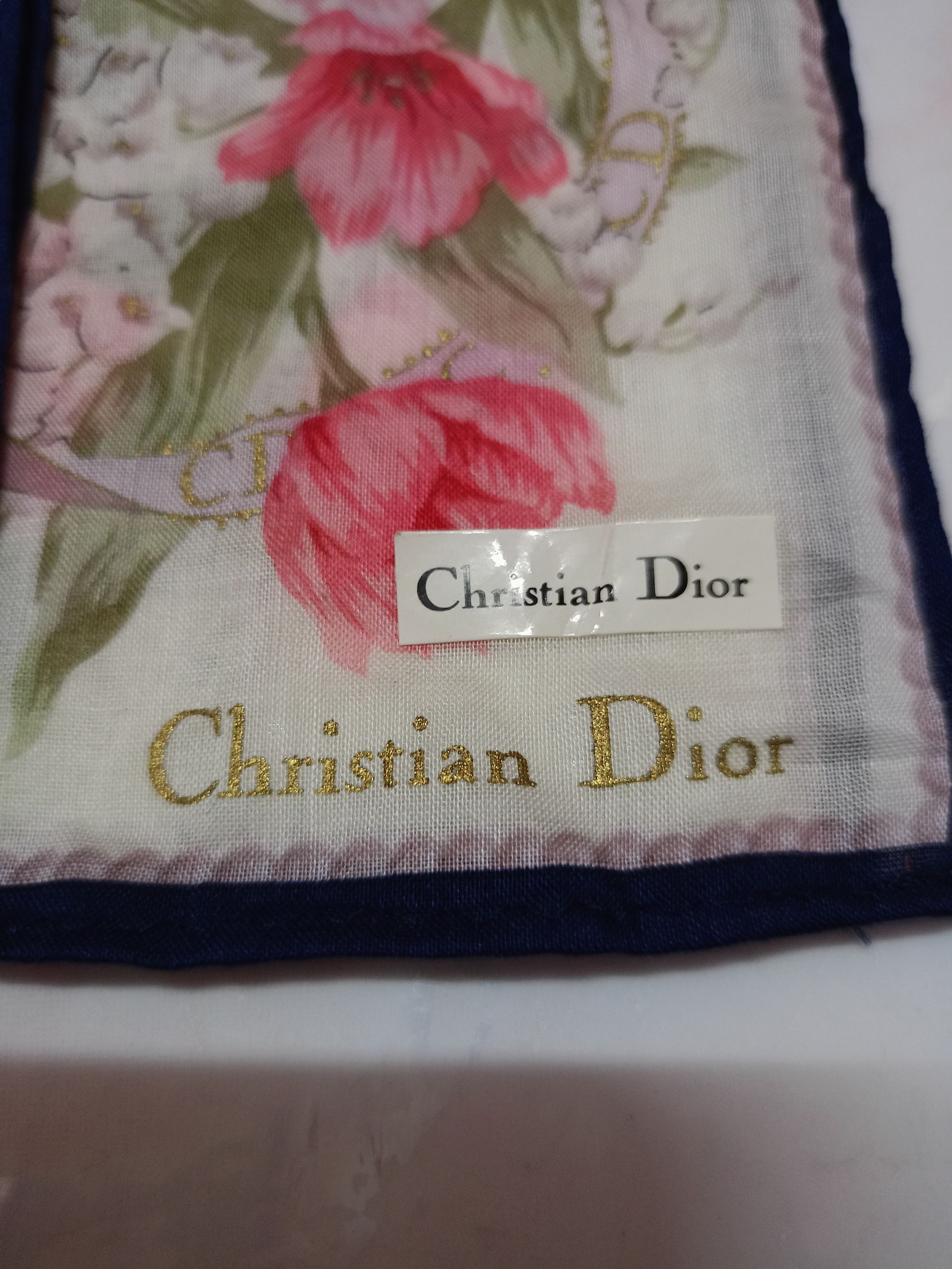 Dior × Vintage Christian Dior X Handkerchief Neckerchief Bandana Size ONE SIZE - 2 Thumbnail