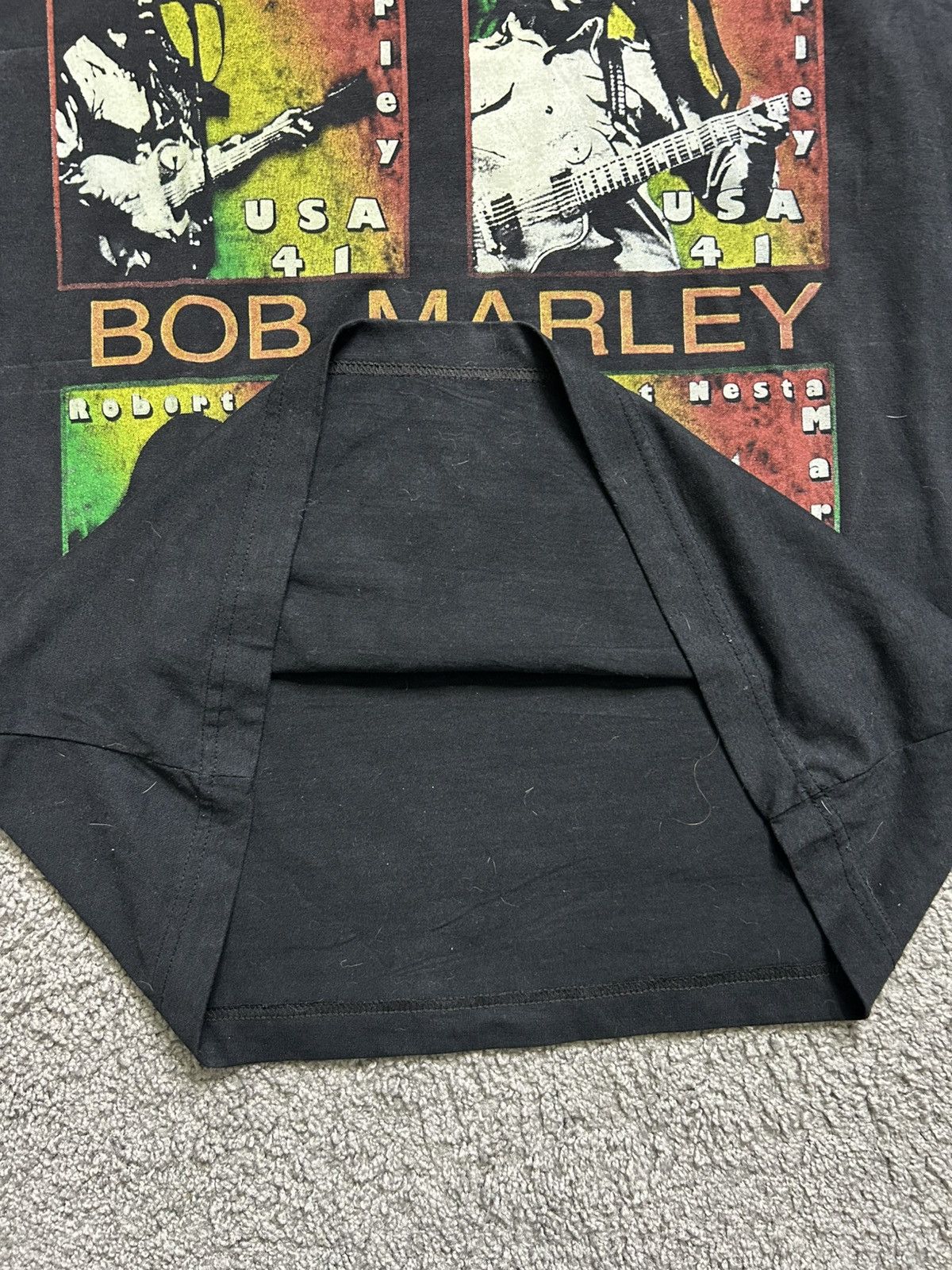 Vintage Vintage Bob Marley Bootleg Rap Tee Thailand Double Sided Size US L / EU 52-54 / 3 - 4 Thumbnail