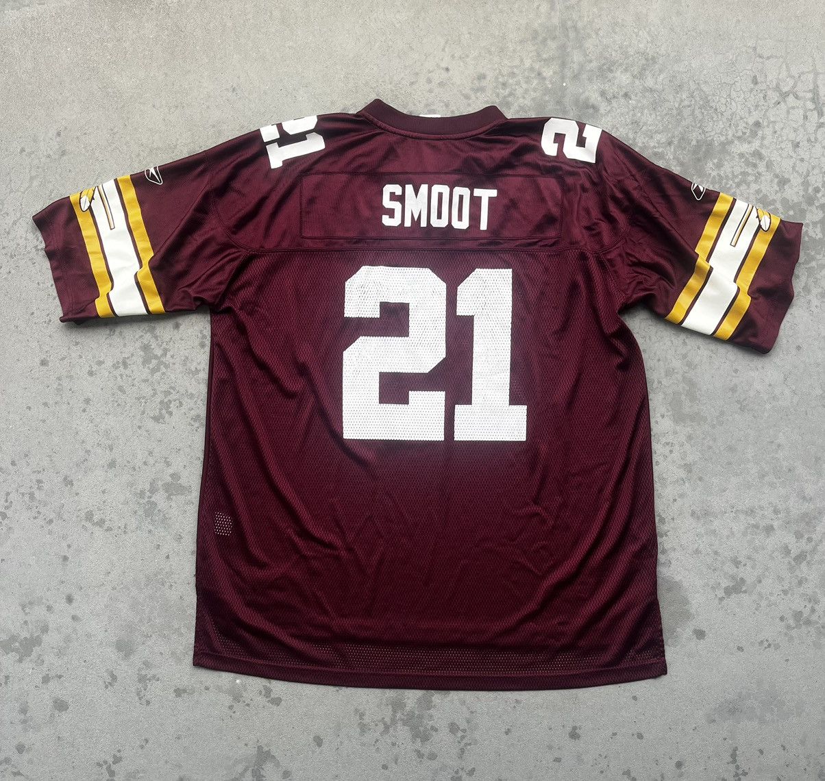 Reebok 2002 Fred Smoot #21 Redskins 70th Anniversary Jersey