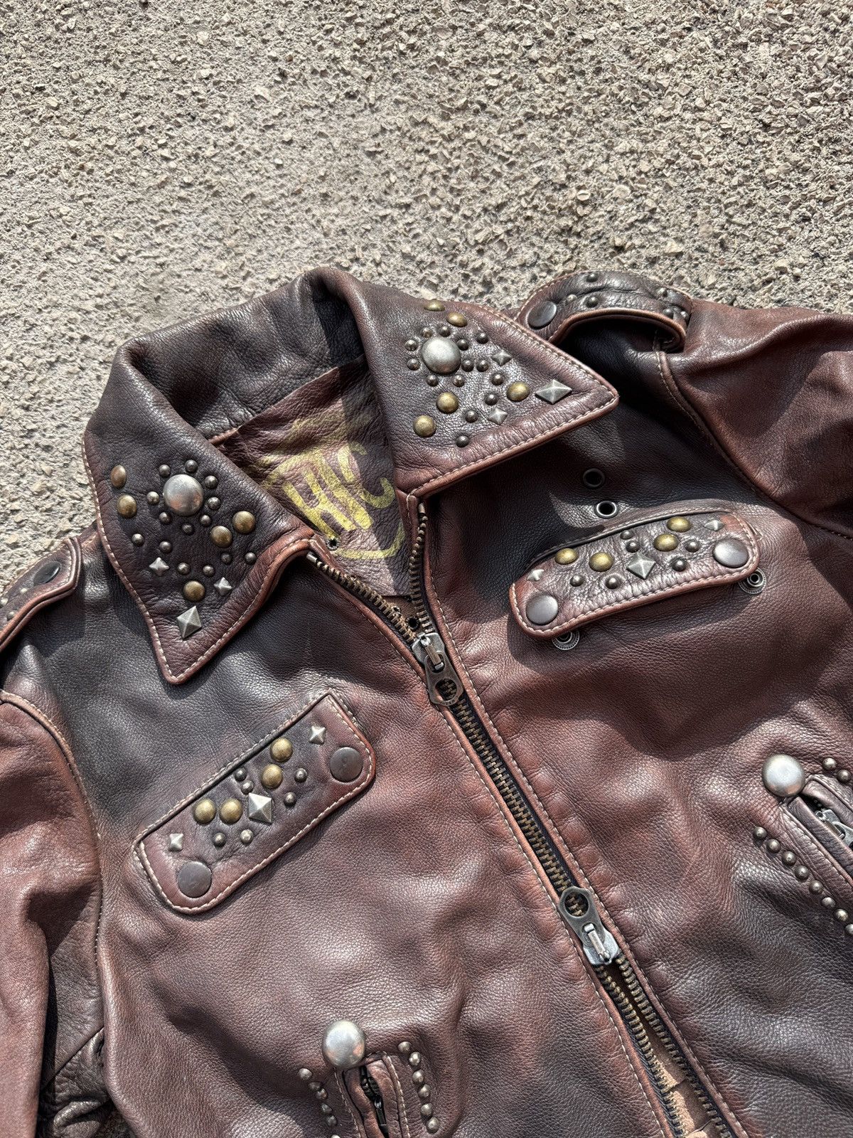 Hollywood Trading Company Hollywood Trading Company HTC studded cowhide leather biker Size M / US 6-8 / IT 42-44 - 3 Thumbnail