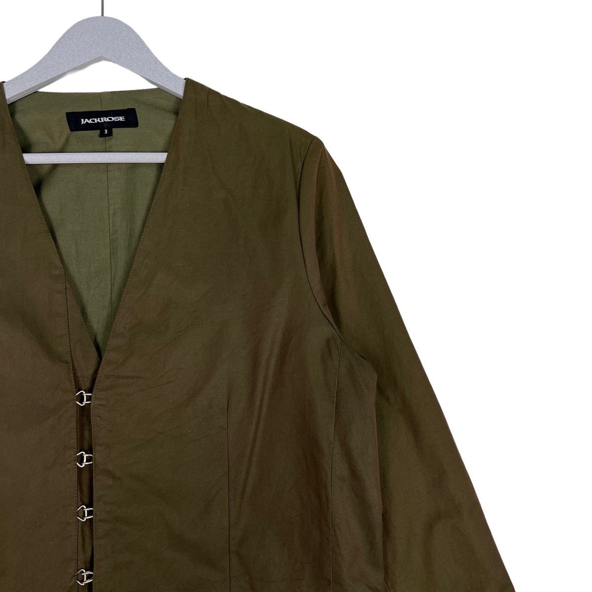 JACKROSE 🔥 JACK ROSE VNECK CARDIGAN KHAKIS JACKET Size US M / EU 48-50 / 2 - 6 Thumbnail