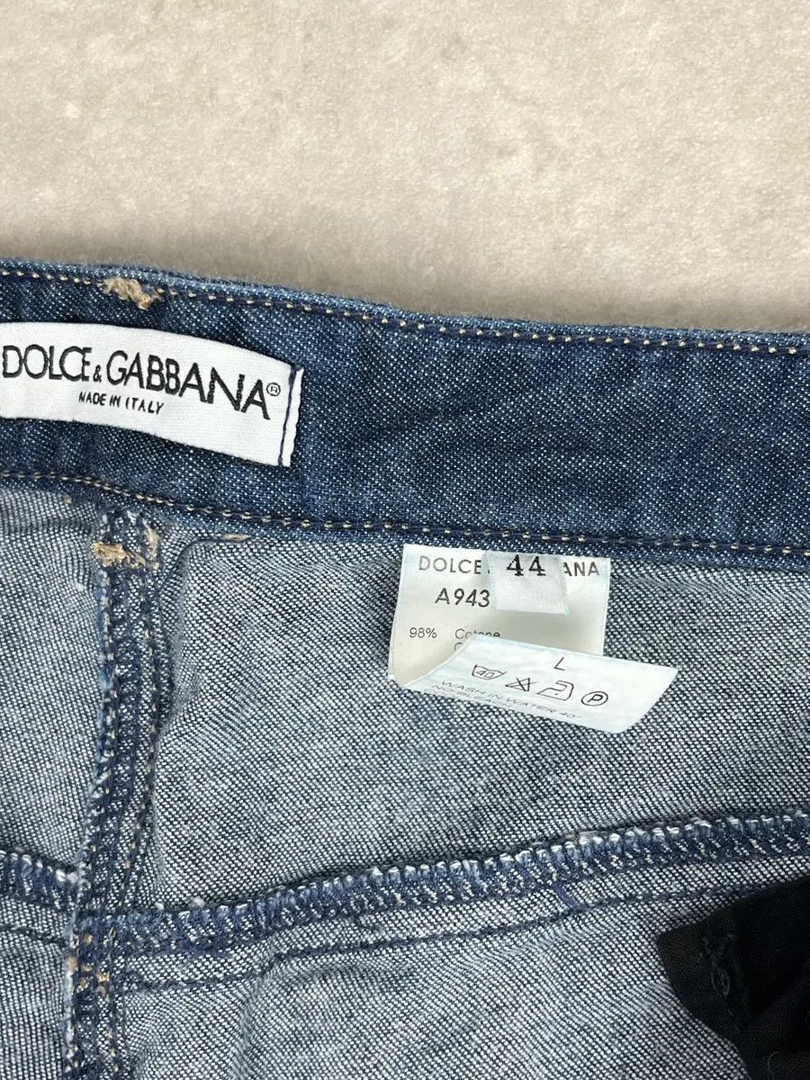 Dolce & Gabbana 2000s Dolce & Gabbana Navy Studded Jeans Size 24" / US 00 / IT 34 - 9 Thumbnail