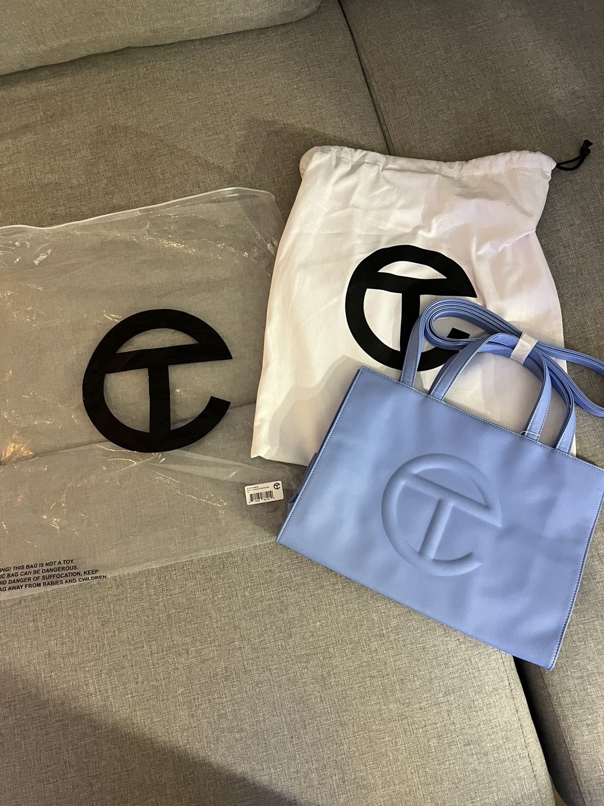 Telfar Shopping Bag Medium Cerulean