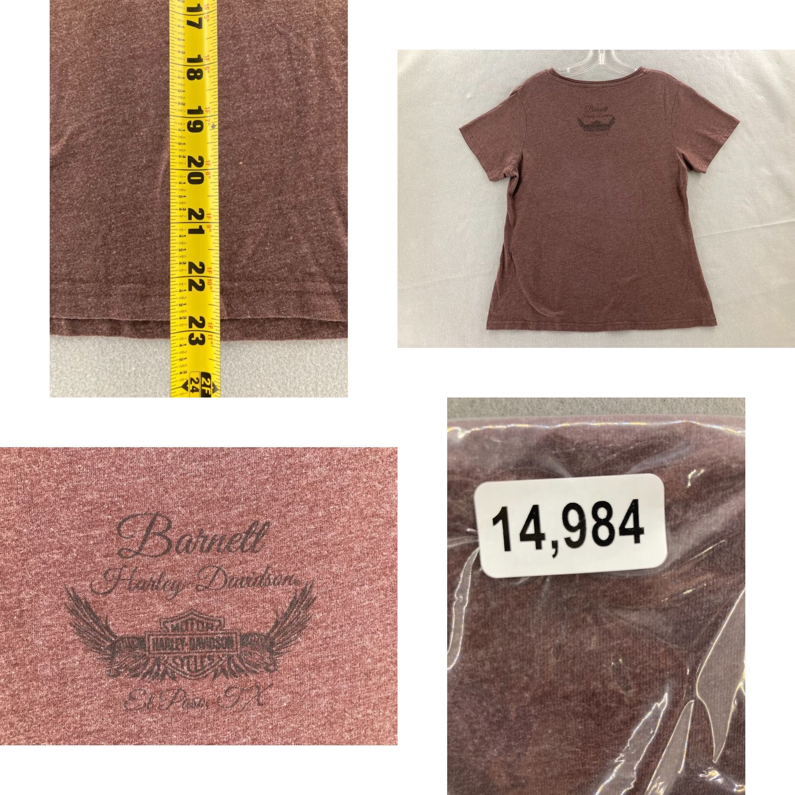 Harley Davidson VINTAGE Harley-Davidson Motorcycle T-Shirt Womens XL Brown Casual Short Sleeve 90s Honda Apparel Women Size XL / US 12-14 / IT 48-50 - 8 Thumbnail
