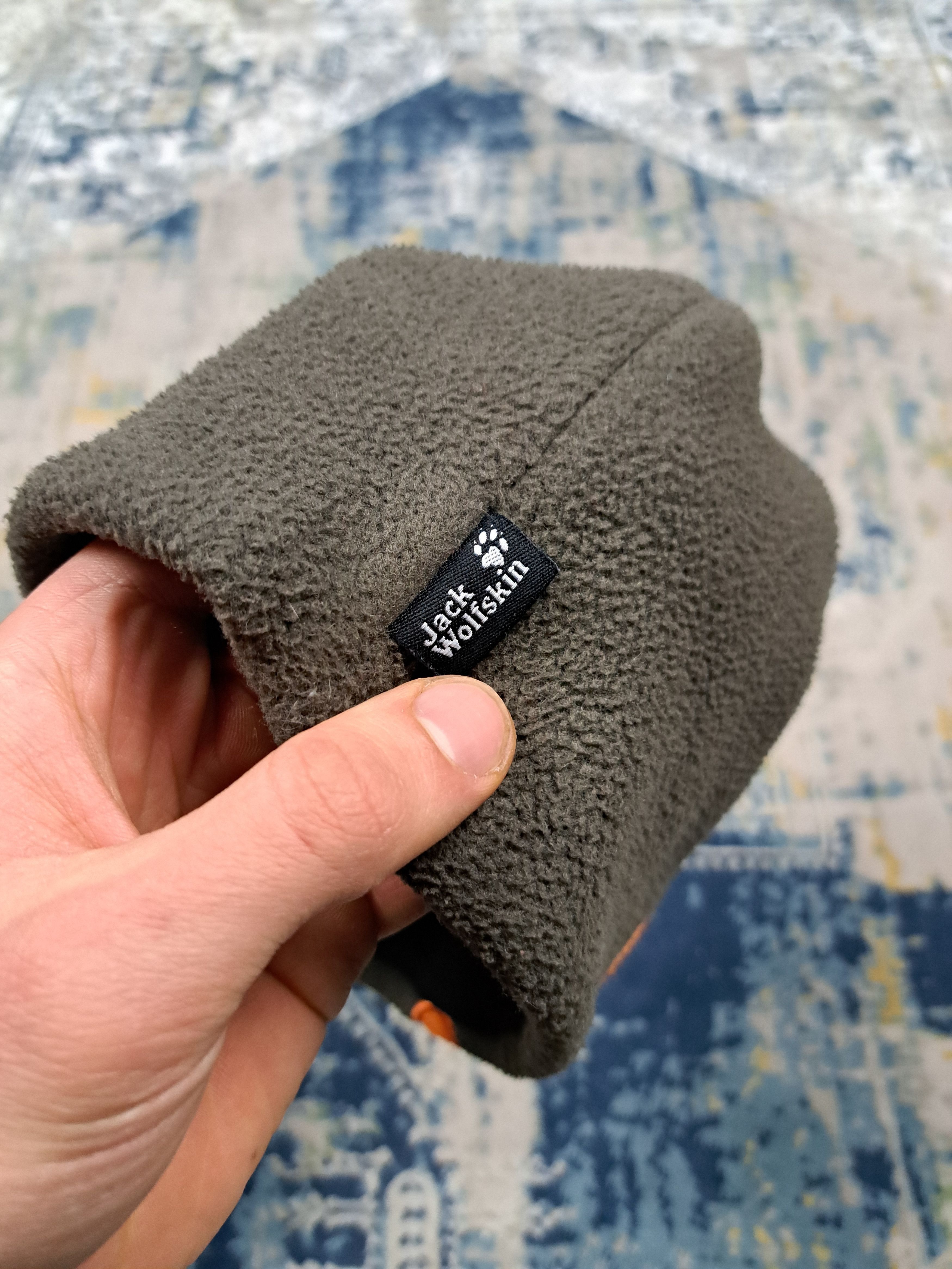 Jack Wolfskin Jack Wolfskin Fleece Beanie Hat Big Paw Drip y2k Gorpcore Size ONE SIZE - 3 Thumbnail