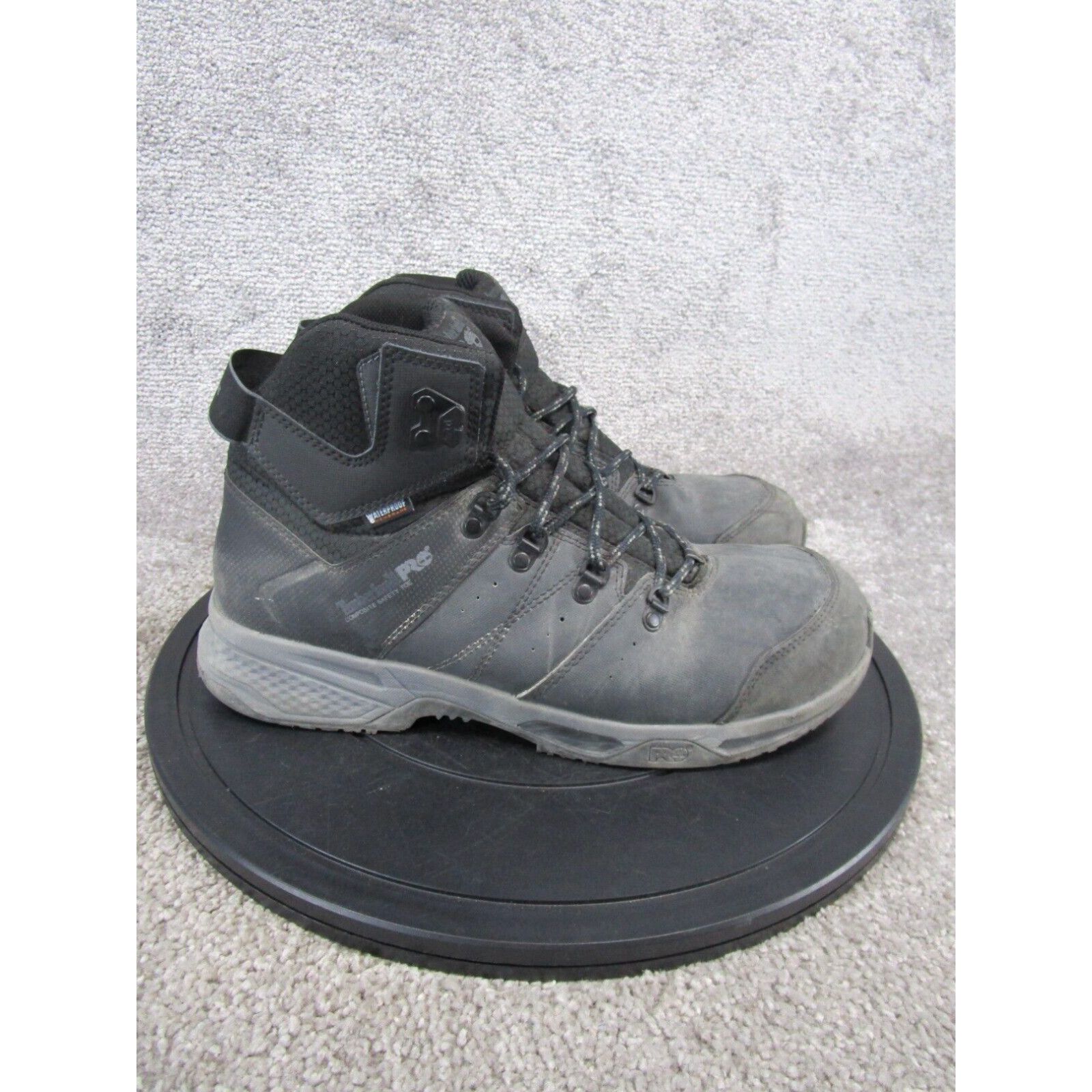 image of Timberland Pro Boots Mens Size 11 M Switchback Composite Toe Work Black Leather in White