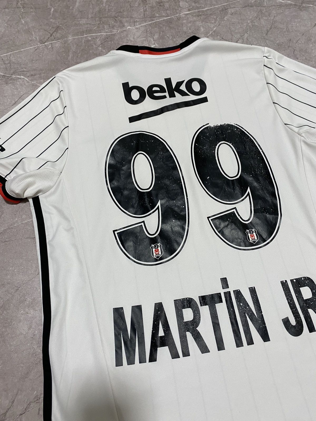 Adidas × Vintage Vintage 2016 Adidas FC Besiktas #99 Martin JR Soccer Jersey Size US L / EU 52-54 / 3 - 16 Thumbnail