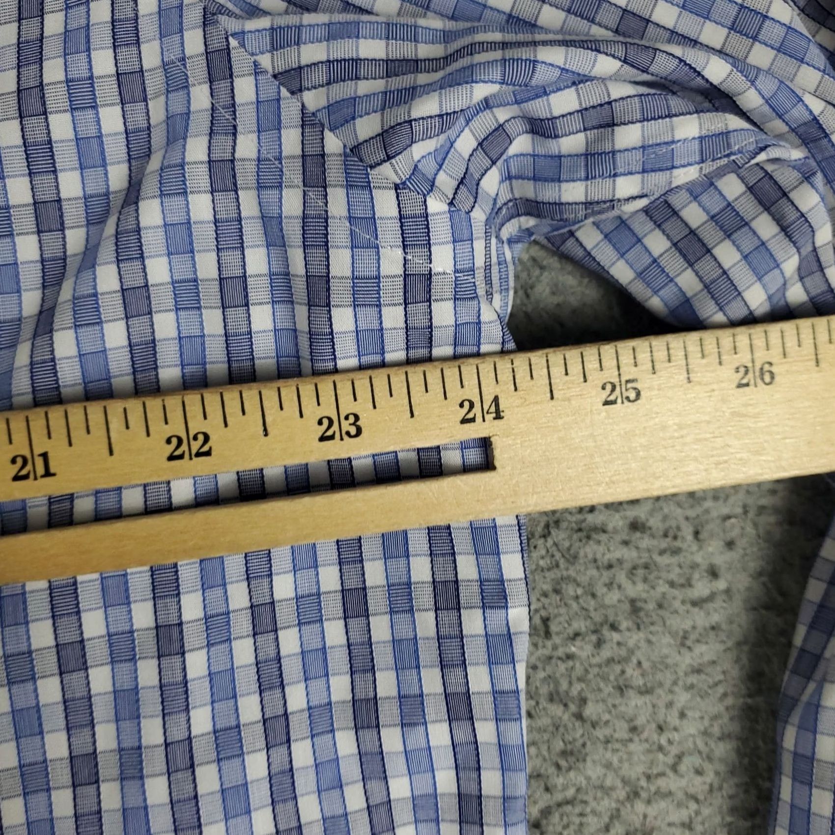 UNTUCKit UNTUCKit Shirt Mens L Blue Plaid Button Up Long Sleeve Size US L / EU 52-54 / 3 - 5 Thumbnail