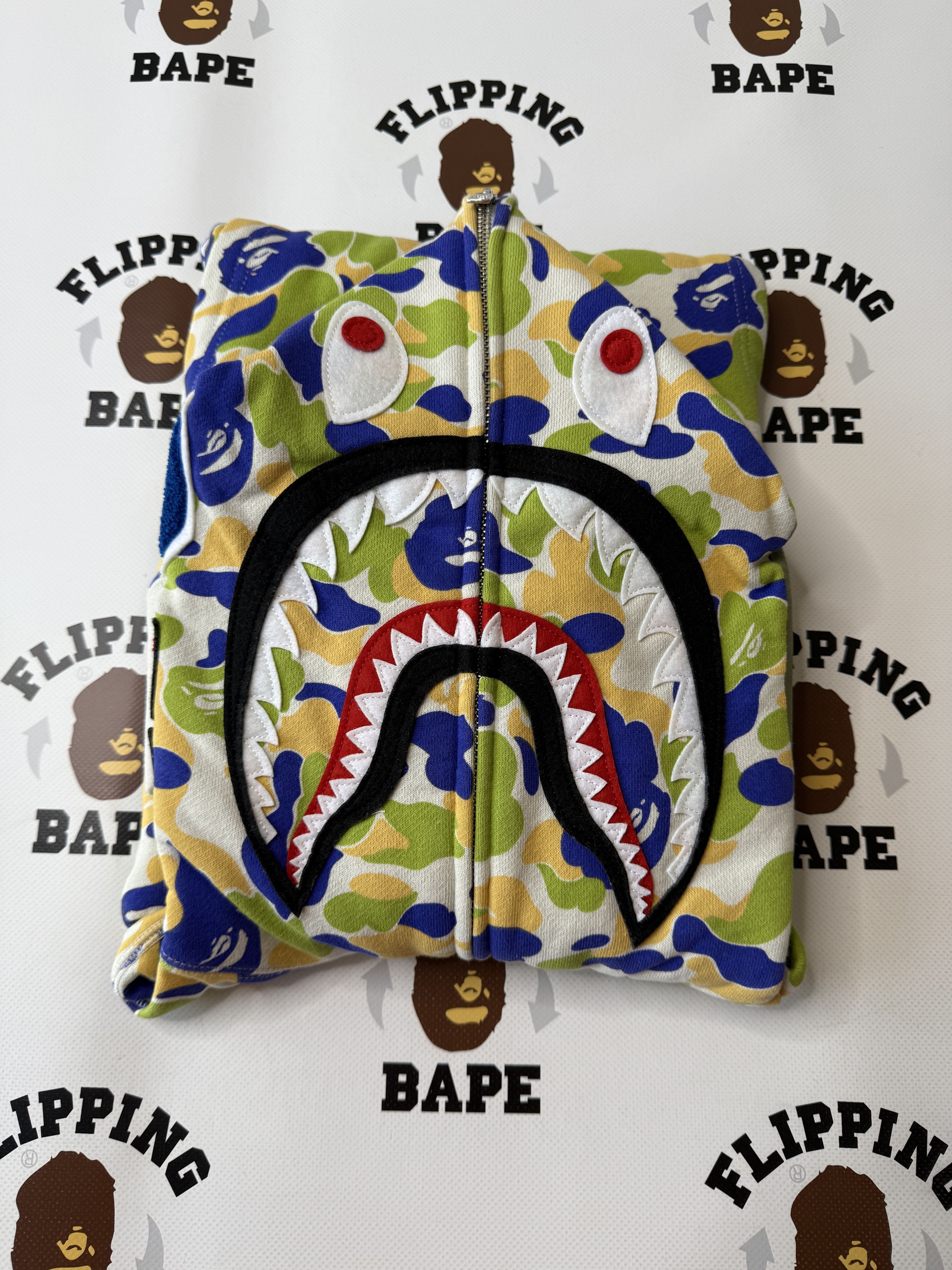 Bape BAPE NEW JERSEY SHARK FULL ZIP HOODIE Size US S / EU 44-46 / 1 - 16 Thumbnail