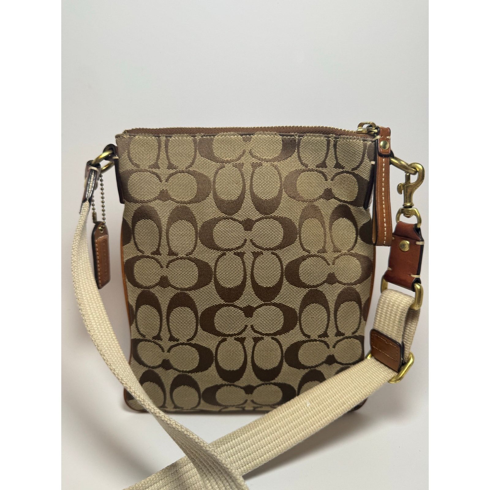 Coach Coach Vintage Multi Fabric Monogram Leather Crossbody Size ONE SIZE - 4 Thumbnail