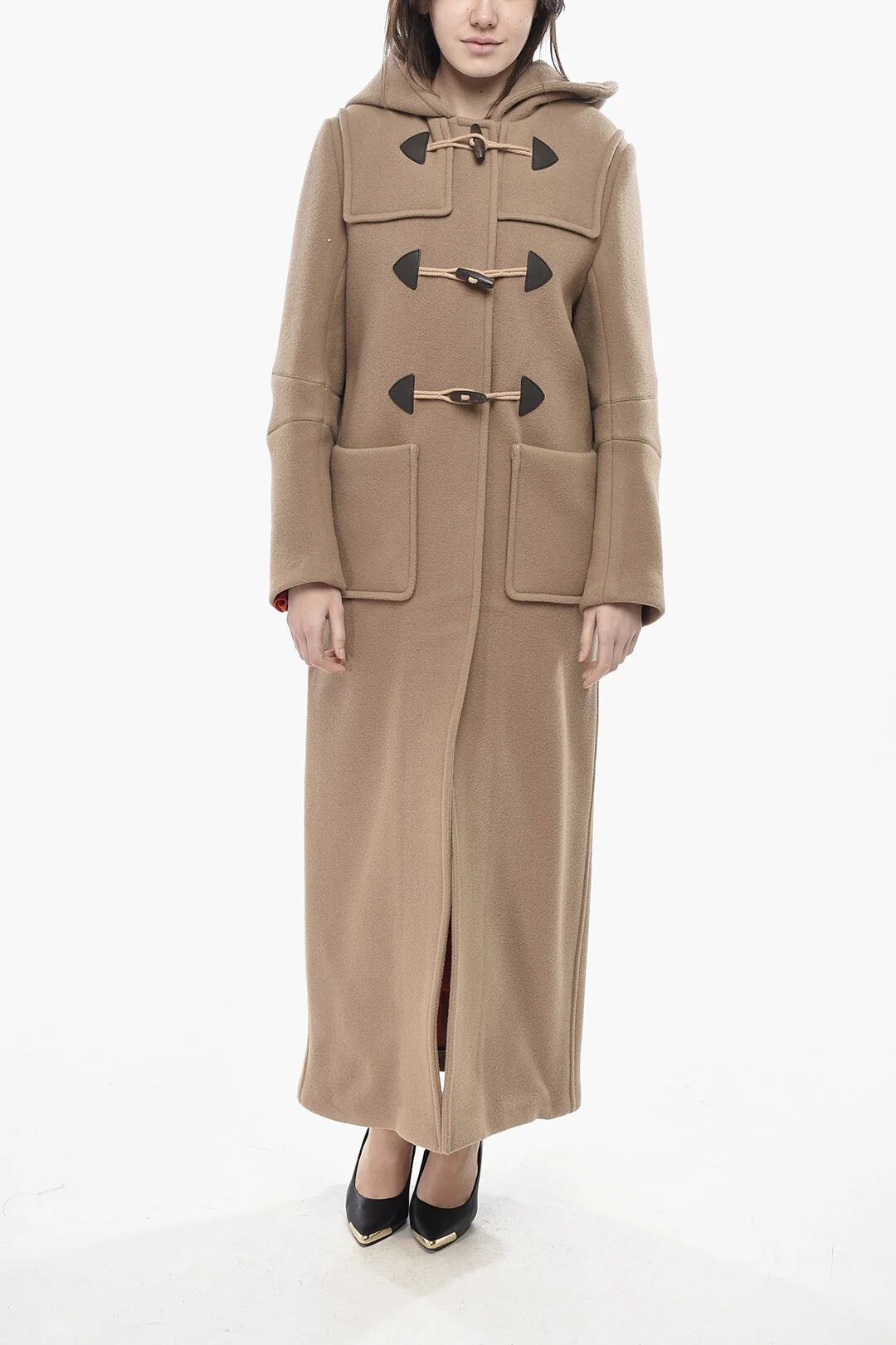 Prada og1mm0426 Wool Coat in Beige Size M / US 6-8 / IT 42-44 - 1 Thumbnail