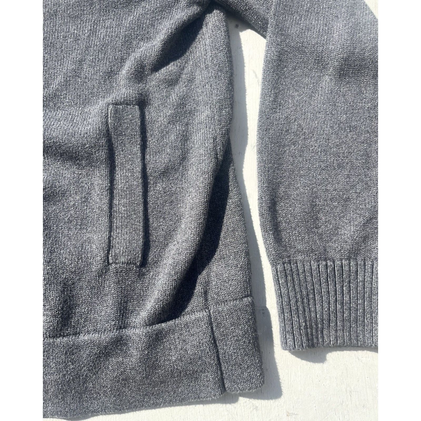 Banana Republic VINTAGE Banana Republic Sweater Gray Solid M Toggle Professor Fisherman Cardigan Size US M / EU 48-50 / 2 - 6 Thumbnail