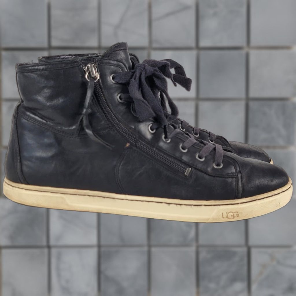 Ugg UGG Shoes Blaney Trainers High Top Sneakers Black Lace Up Women 11US/42EU Casual Walking Leather Upper Breathable Comfort Size L / US 10 / IT 46 - 1 Thumbnail