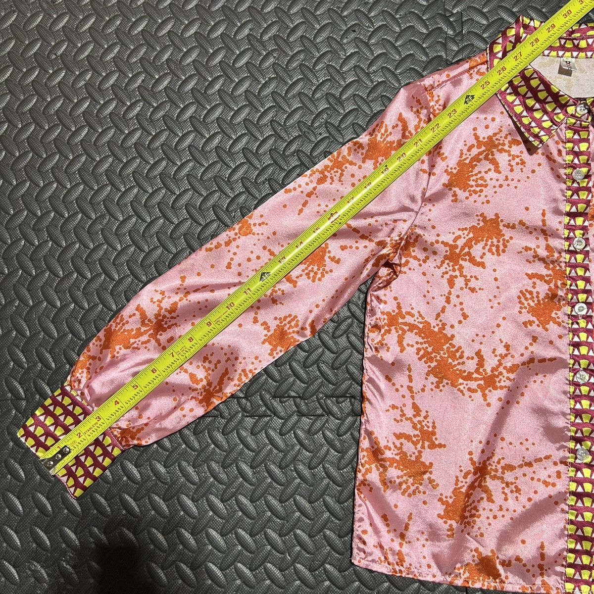 Other OC Order Plus Silky Button Down Shirt Geometric Womens Small Size S / US 4 / IT 40 - 9 Thumbnail