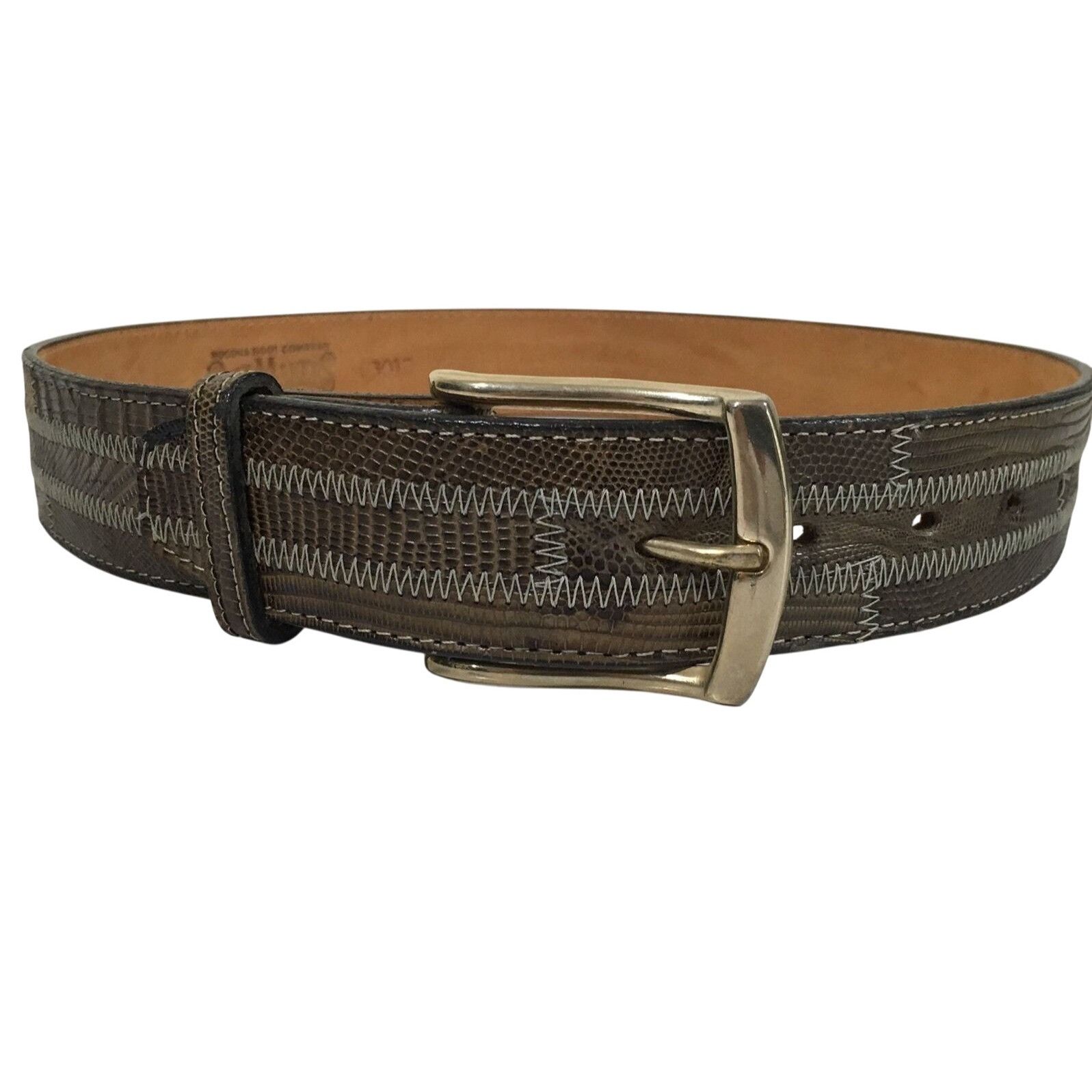 Nocona NoS Vtg NOCONA IGUANA LIZARD Skin Cowboy Western Belt Size 28 - 1 Preview