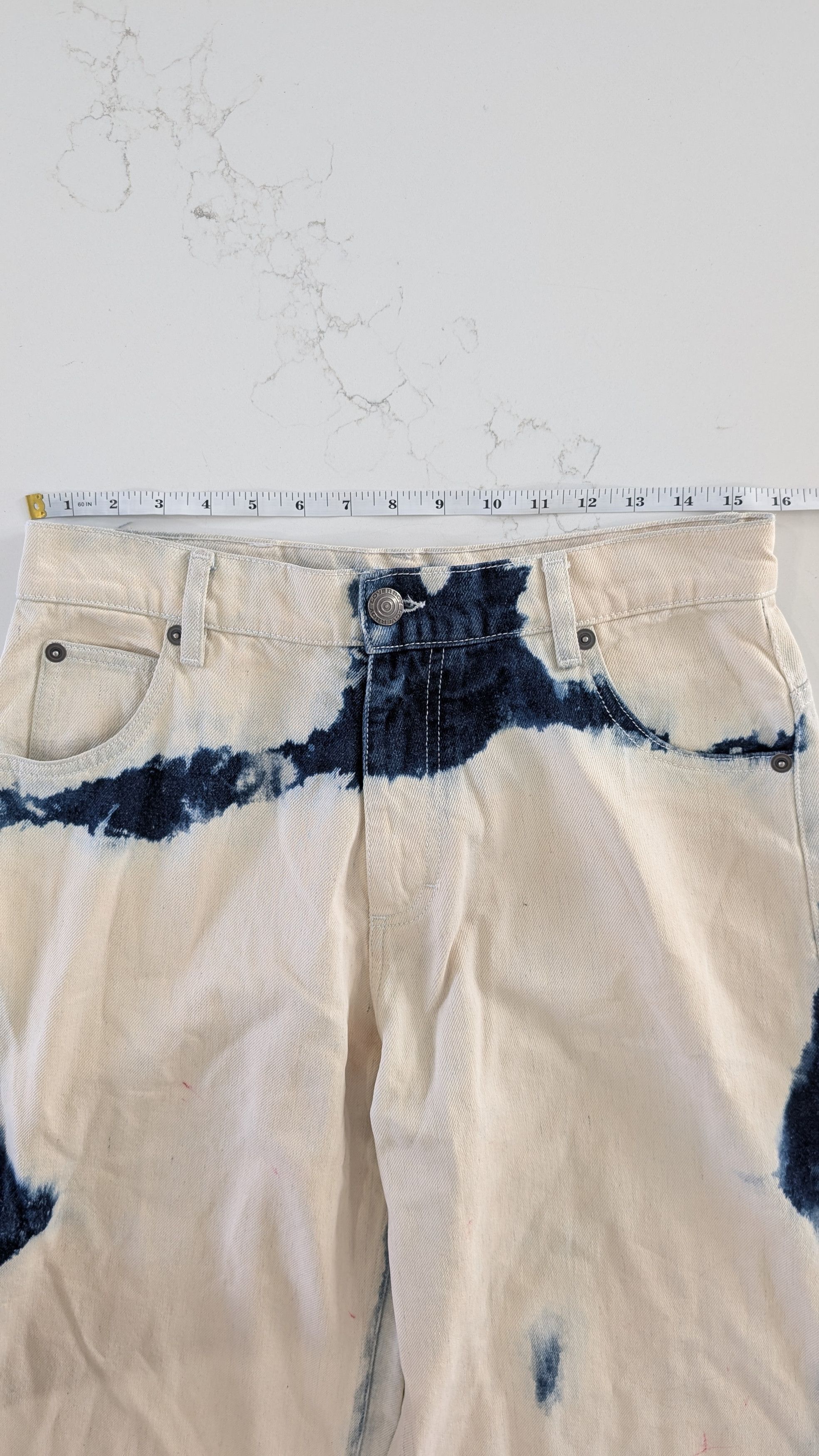 Charles Jeffrey LOVERBOY Charles Jeffrey LOVERBOY Bleached Wide Leg Jeans Size 30 Size US 30 / EU 46 - 9 Thumbnail