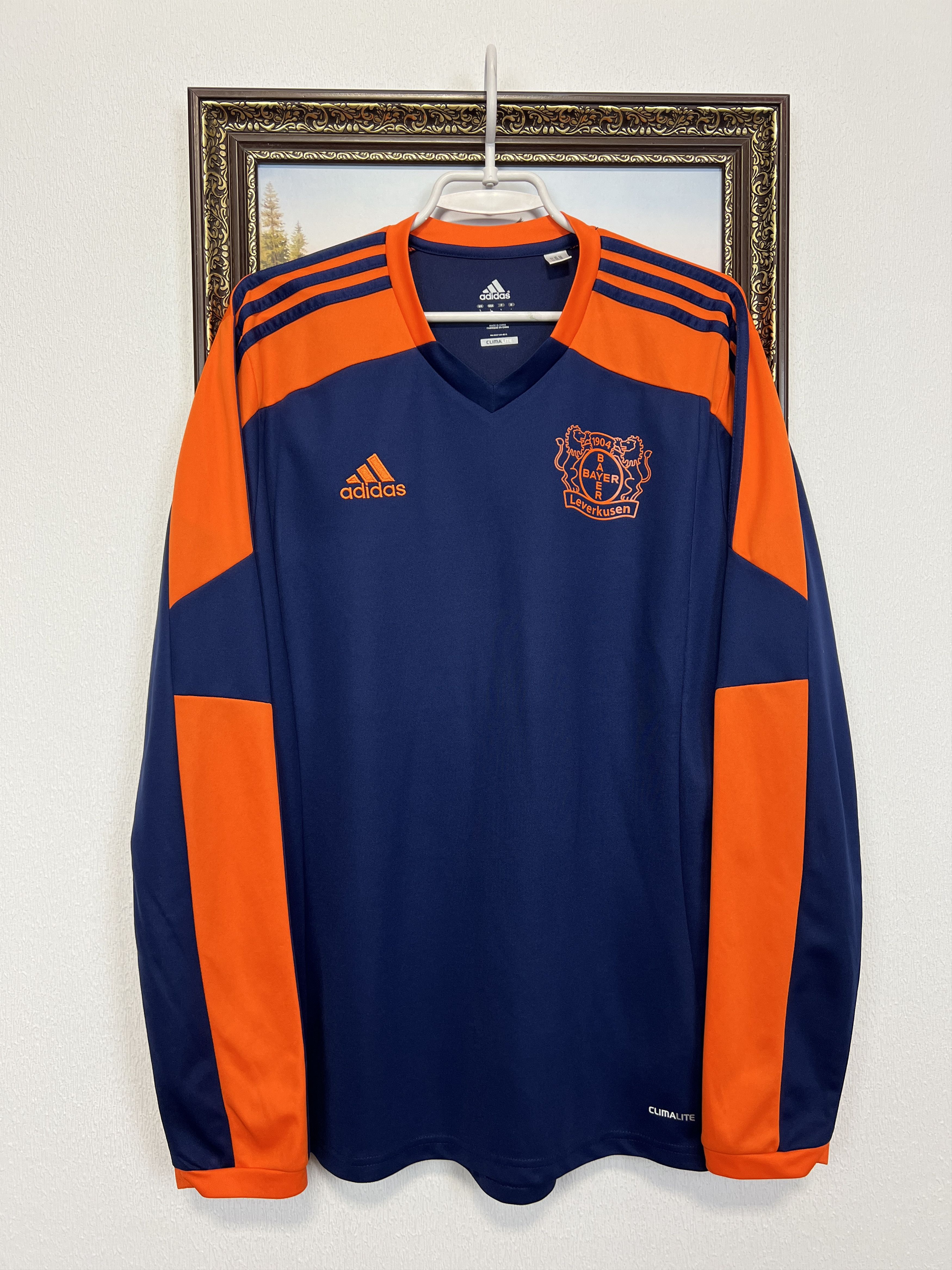 Adidas Bayer 04 Leverkusen football shirt Soccer Long Sleeve Jersey Size US L / EU 52-54 / 3 - 1 Thumbnail