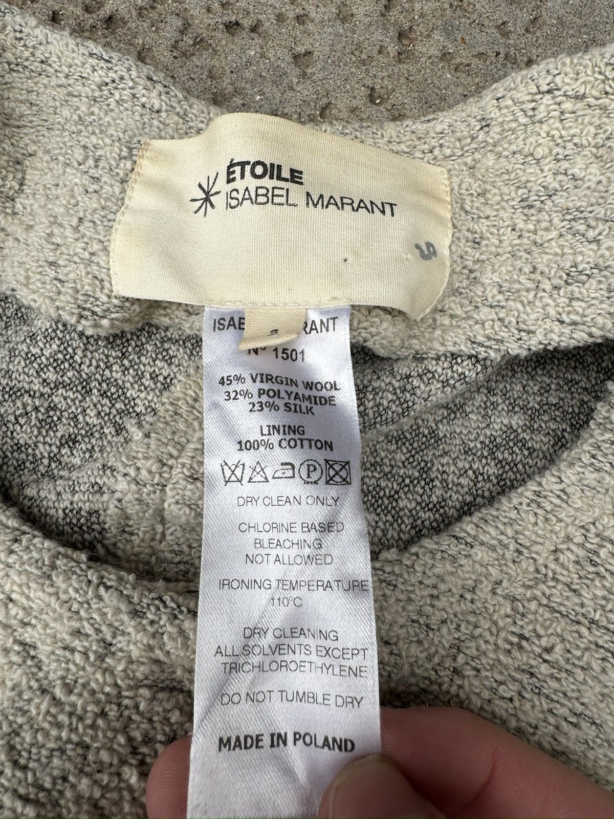 Isabel Marant ISABEL MARANT Tri-Blend Boucle Cropped Jacket Size S / US 4 / IT 40 - 4 Thumbnail