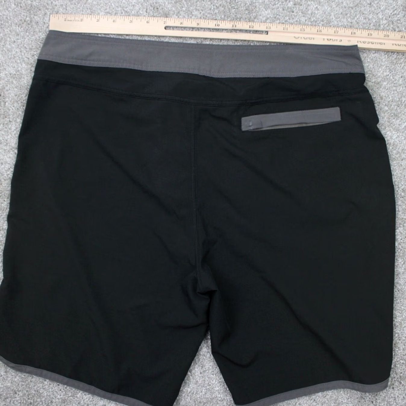 Prana Prana Mens 32 Board Shorts Black/Gray Drawstring Bathing Suit Swim Trunks Size US 32 / EU 48 - 6 Thumbnail