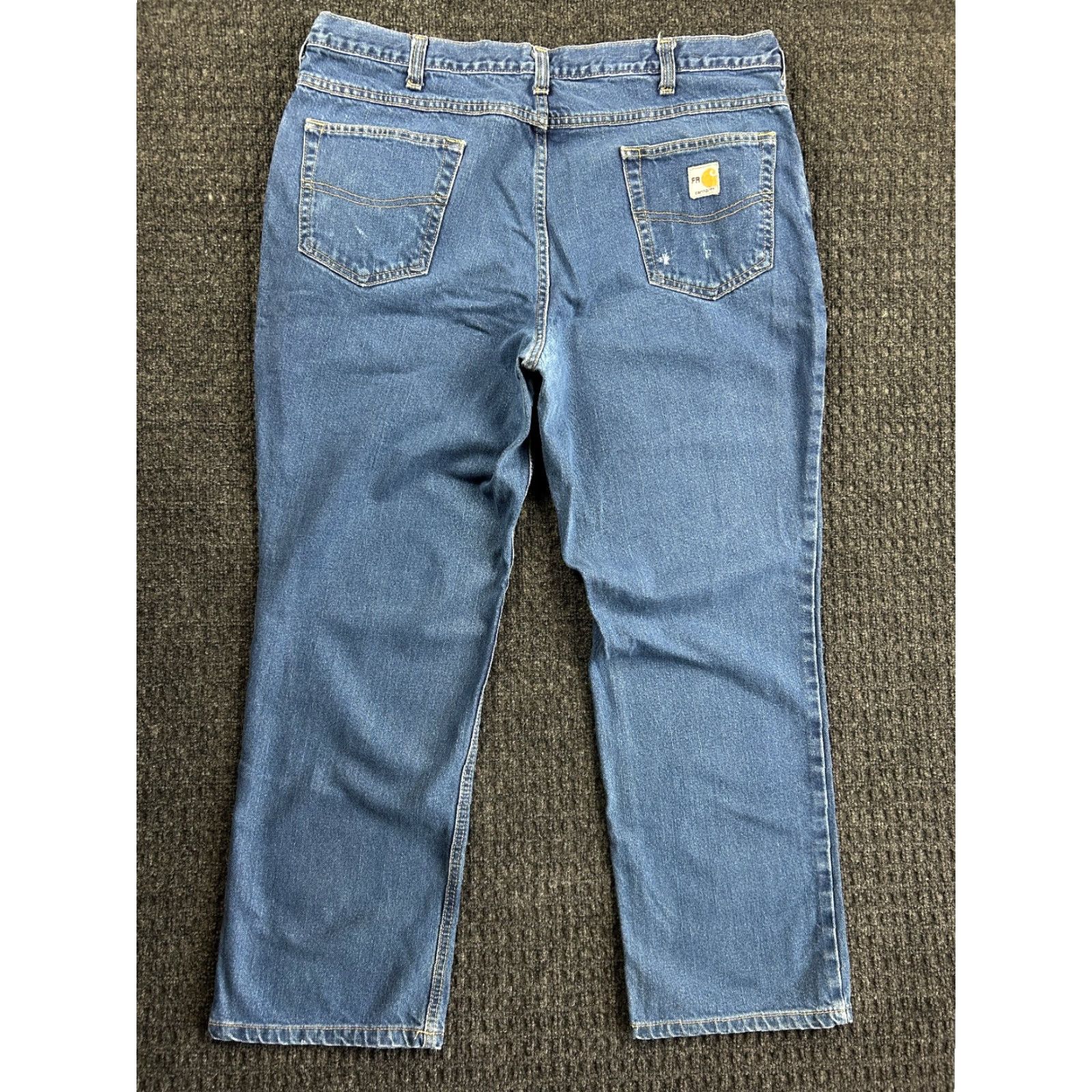 Carhartt VINTAGE Carhartt Jeans 40 x 30 Denim Flame-Resistant Distressed Workwear 5-Pocket Mens Blue 90s Band Rock USA Denim Size US 40 / EU 56 - 3 Thumbnail