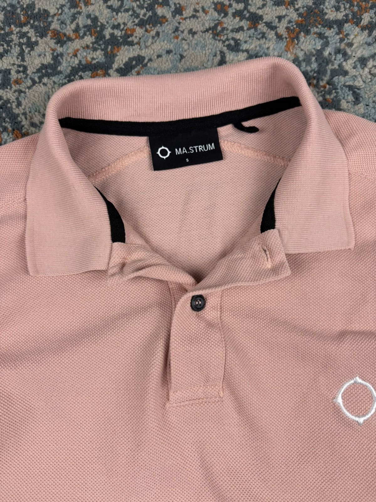MA.STRUM MA.STRUM salmon pink embroidered logo polo tee massimo osti Size US S / EU 44-46 / 1 - 7 Thumbnail