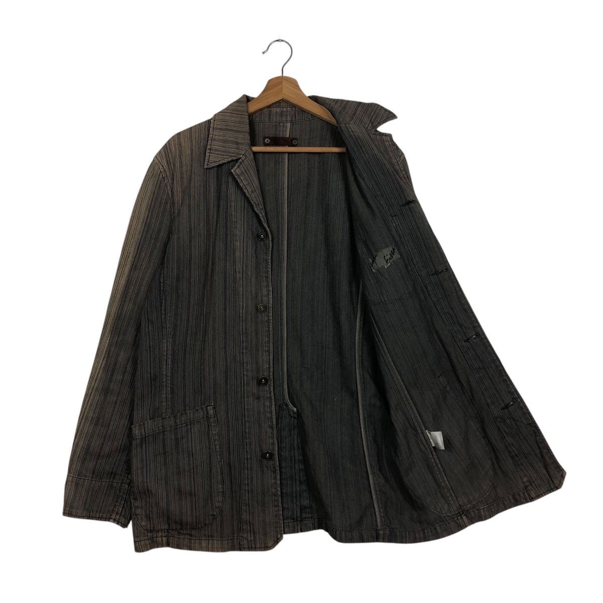 Japanese Brand 📌Vintage Hickory Chore Jacket Haze Simon Issey Miyake Size US M / EU 48-50 / 2 - 12 Thumbnail