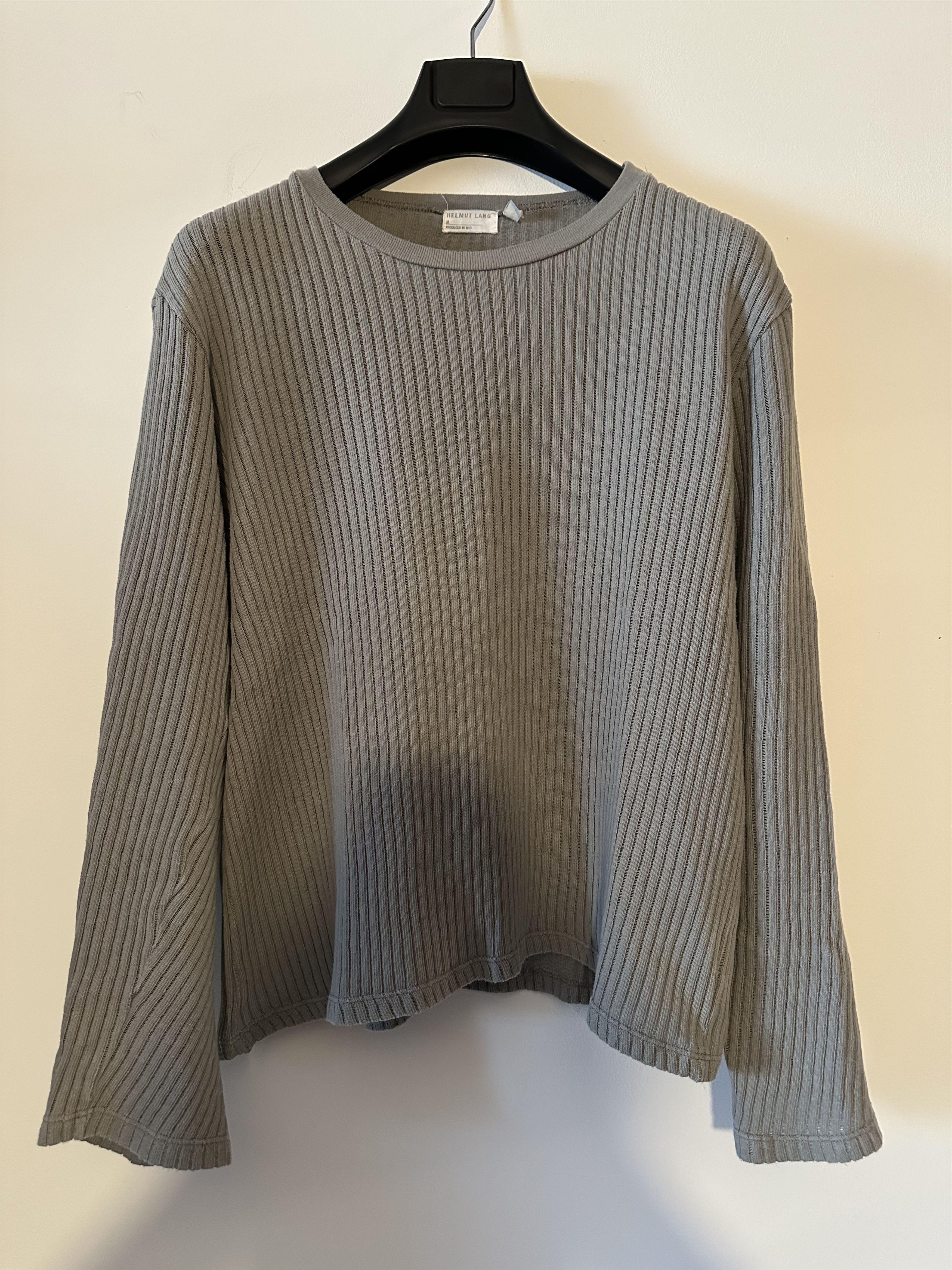 Helmut Lang Helmut Lang Vintage Ribbed Sweater Size US M / EU 48-50 / 2 - 1 Thumbnail
