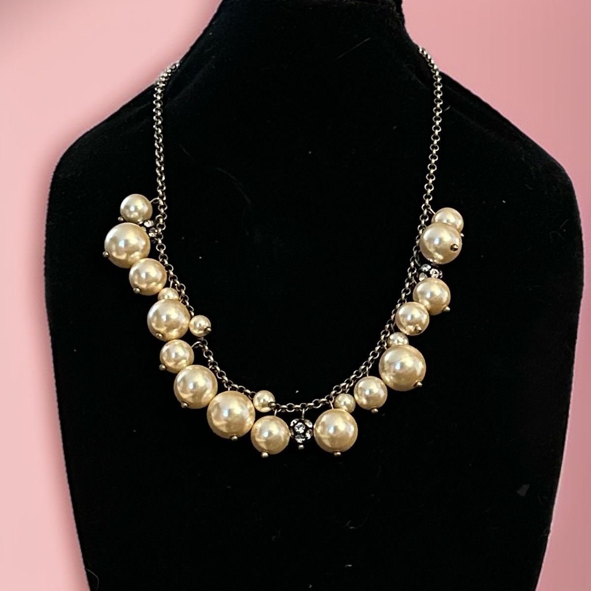 J.Crew J.Crew cluster pearls and disco balls statement necklace Size ONE SIZE - 1 Thumbnail