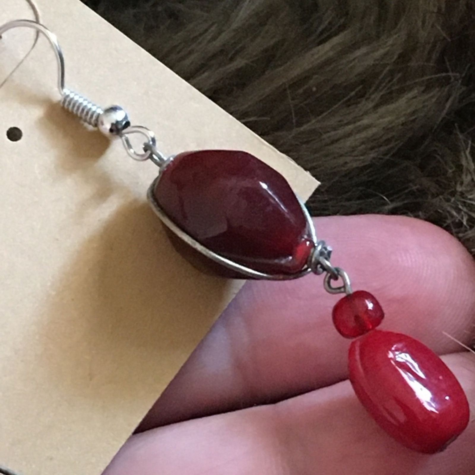 Vintage Vintage repurpose wired glass stone earrings Size ONE SIZE - 3 Thumbnail