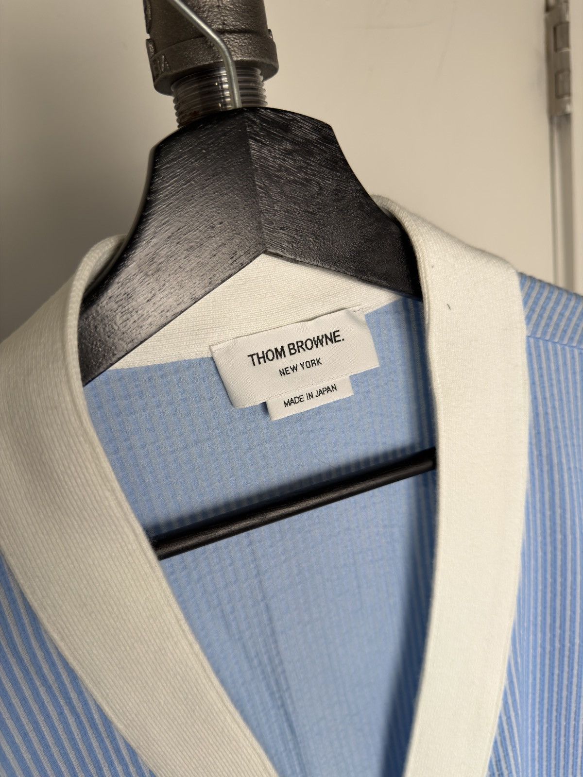 Thom Browne Blue Stripe Cardigan Size US M / EU 48-50 / 2 - 4 Thumbnail